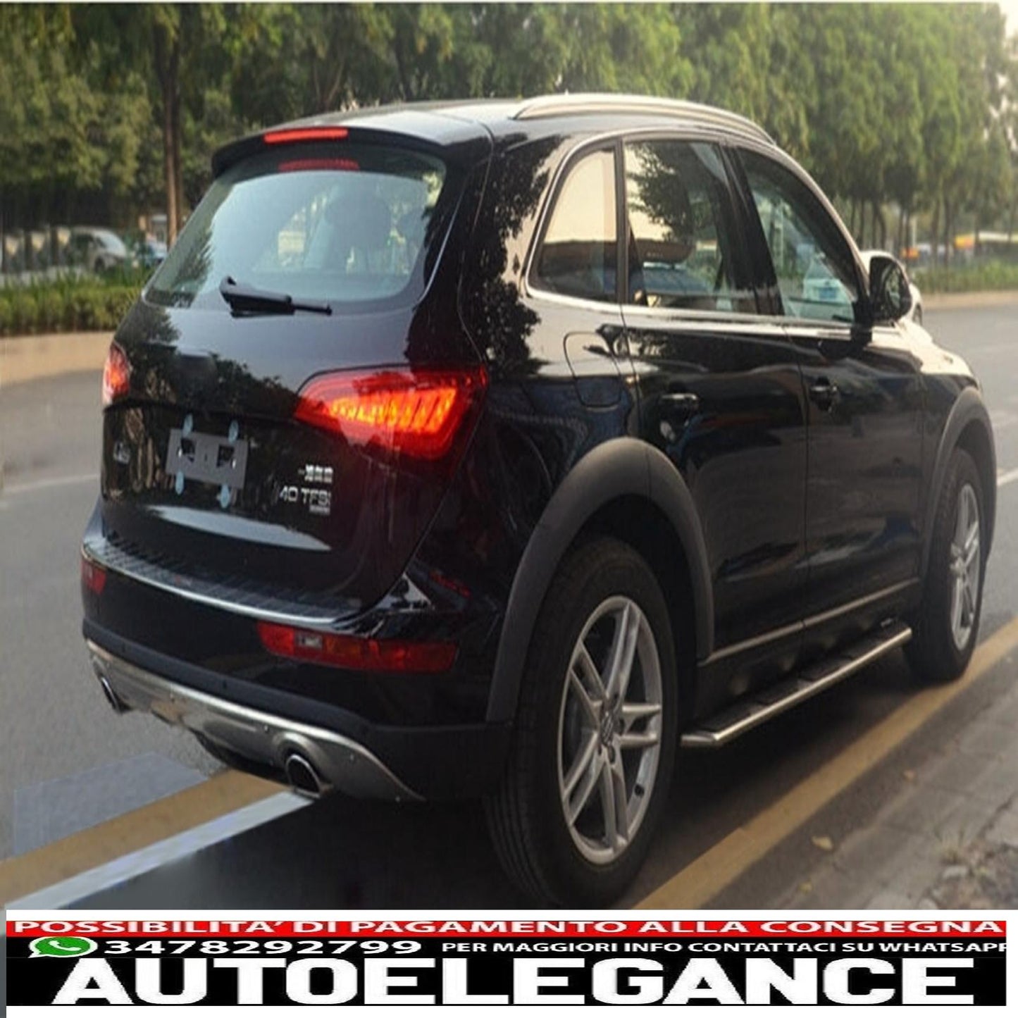skid plates off road running boards side steps suitable for audi q5 8r facelift (2013-2016) original design