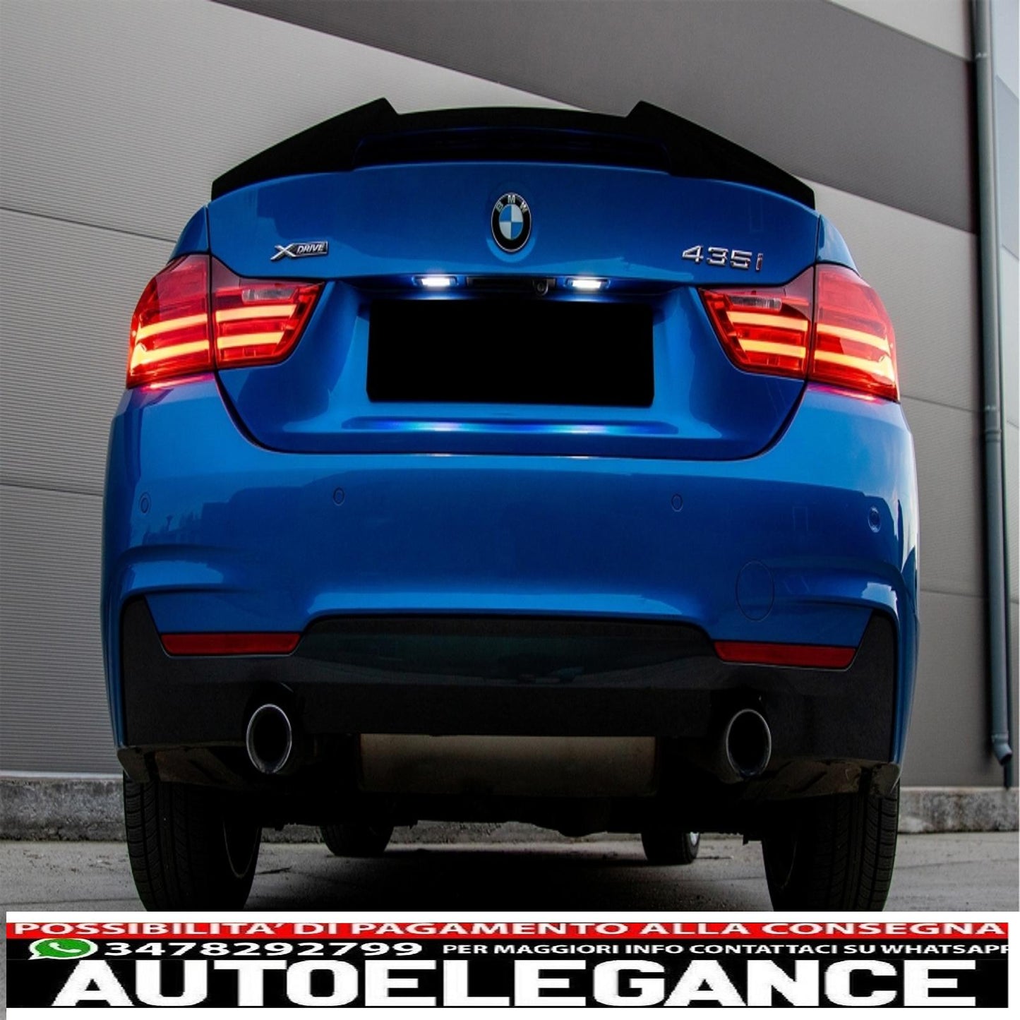 Trunk Spoiler Suitable for BMW 4 Series Coupe F32 (2013-up) M4 CSL Design Piano Black