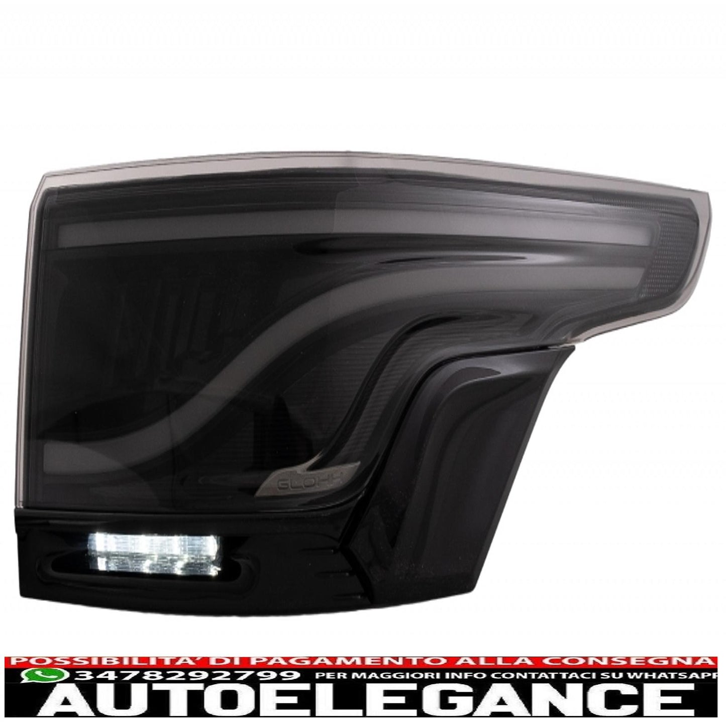 Glohh LED Light Bar Rear Lights Fit for Range Rover Sport L494 (2013-up) GL-5X Smoke with Gloss Black Finish