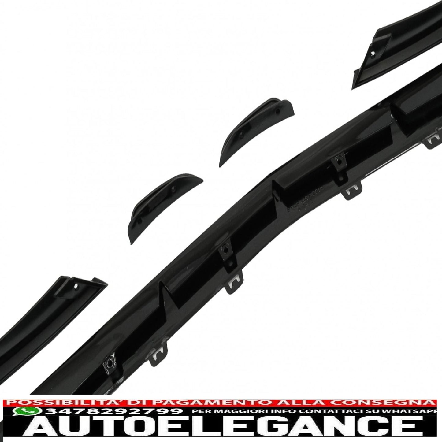 Front bumper lip extension fit for mercedes a class a45 w177 v177 (2018-up) a45s piano black design
