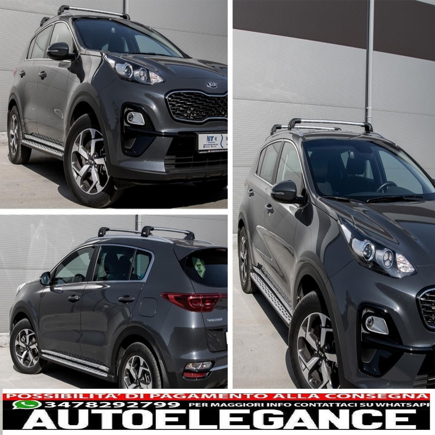 Pedane laterali adatte per kia sportage ql mk4 (2016-2017)
