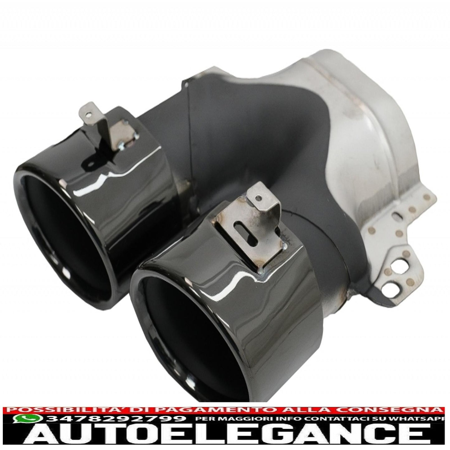 griglia centrale con diffusore e terminali di scarico neri adatta per mercedes classe cls c257 (2018-up) gtr cls53 solo design paraurti posteriore linea amg