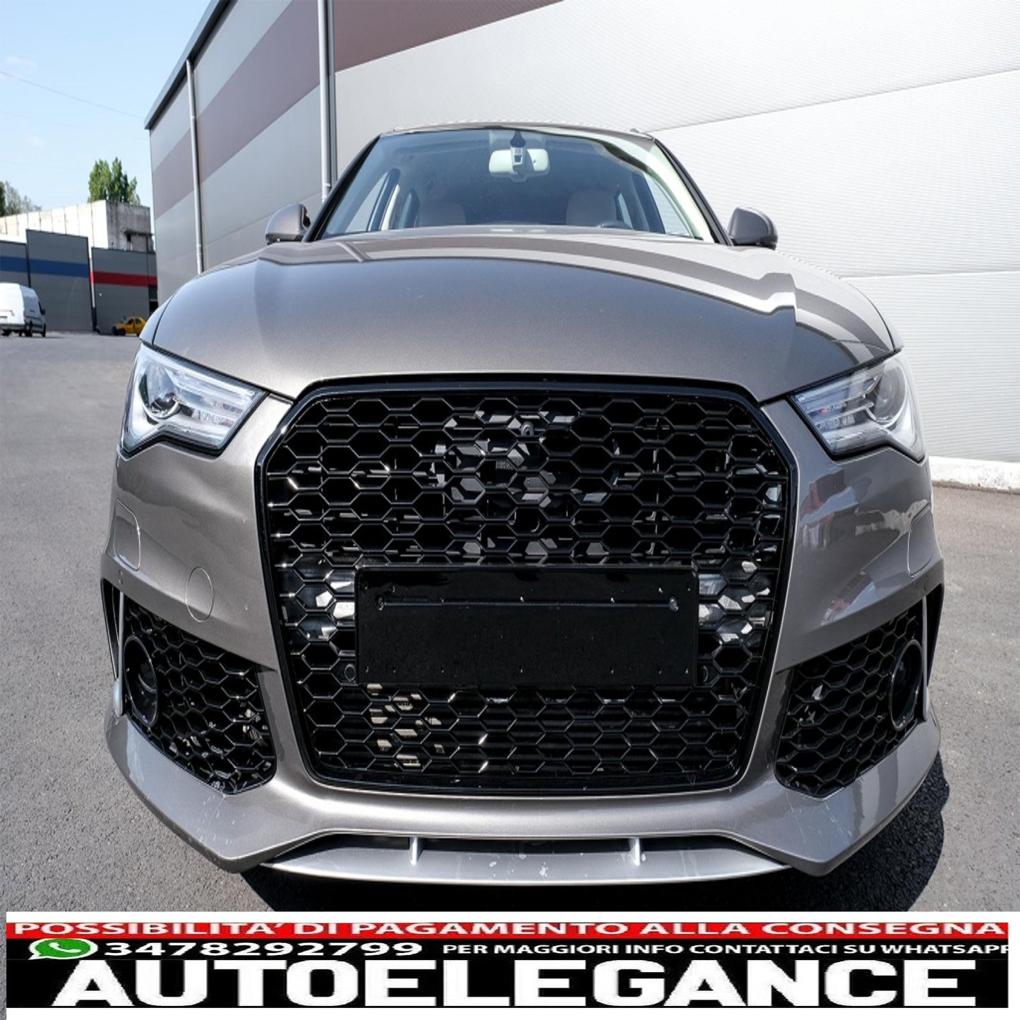 front bumper suitable for audi a6 c7 4g facelift (2015-2018) rs6 design with grille