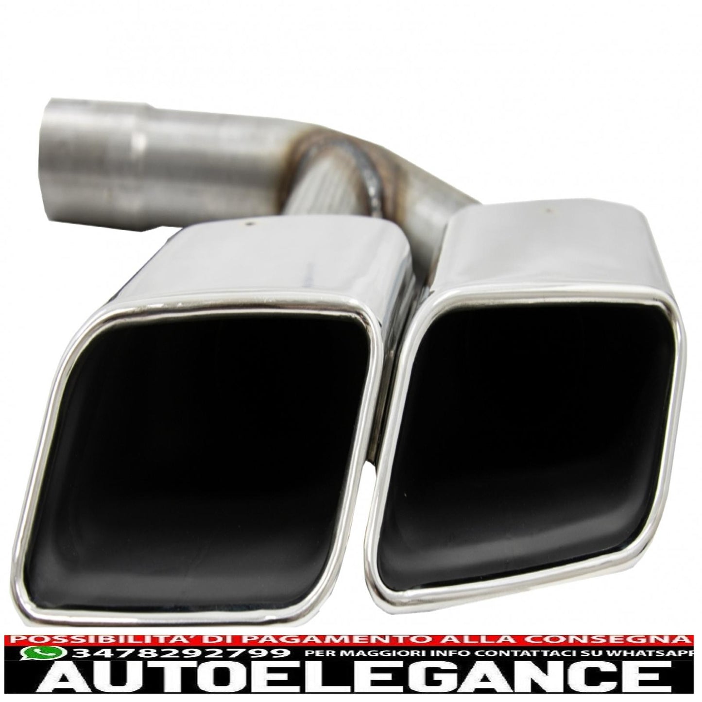Terminali di scarico terminali di scarico adatti per audi q7 4m (2015-2019) sq7 design solo cromati 3.0 benzina benzina