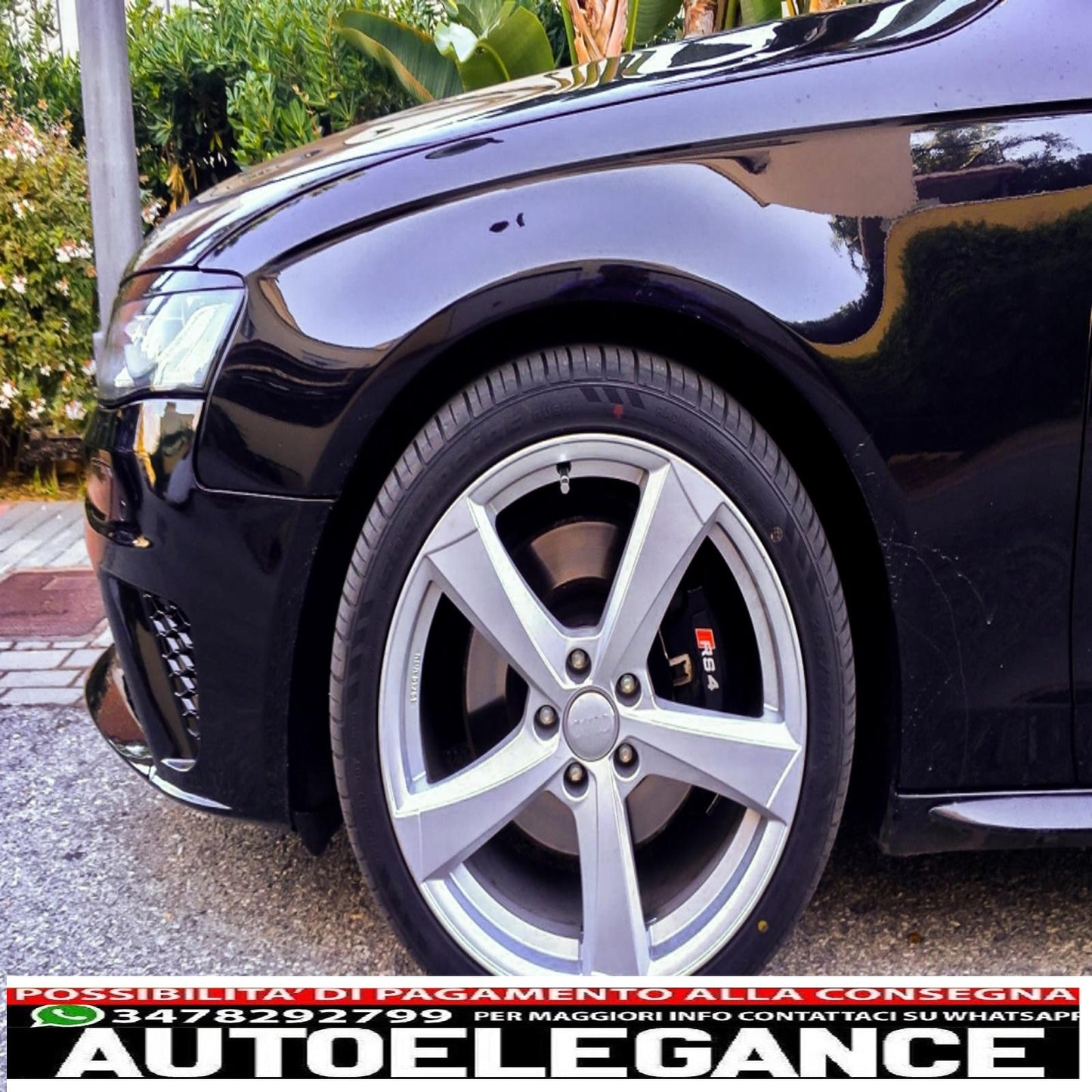 front bumper suitable for audi a4 b8 pre-facelift (2008-2011) rs4 design