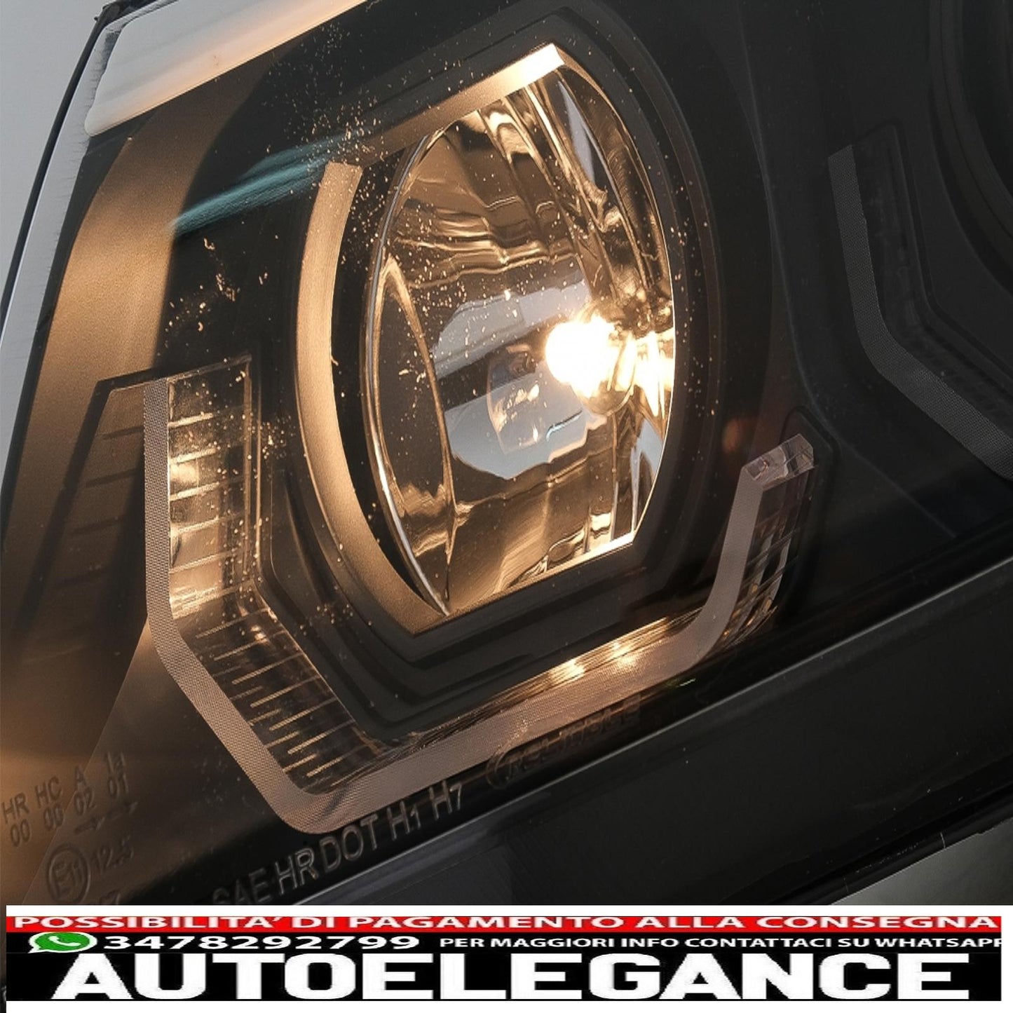 Fari anteriori angel eye 3d a led adatti per bmw serie 3 e90 limousine e91 touring (03.2005-08.2008) guida a sinistra nera