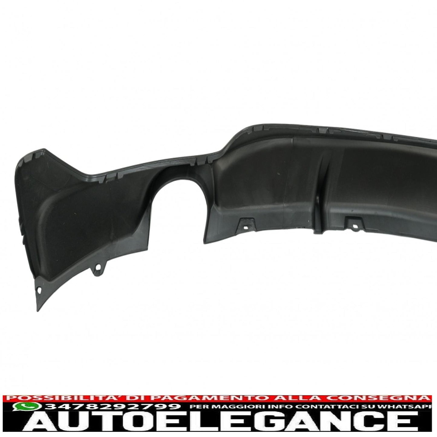 Rear Bumper Diffuser Suitable For BMW F32 F33 F36 (2013-) Coupe Cabrio 4 Series M Performance Design Double Single Outlet Piano Black