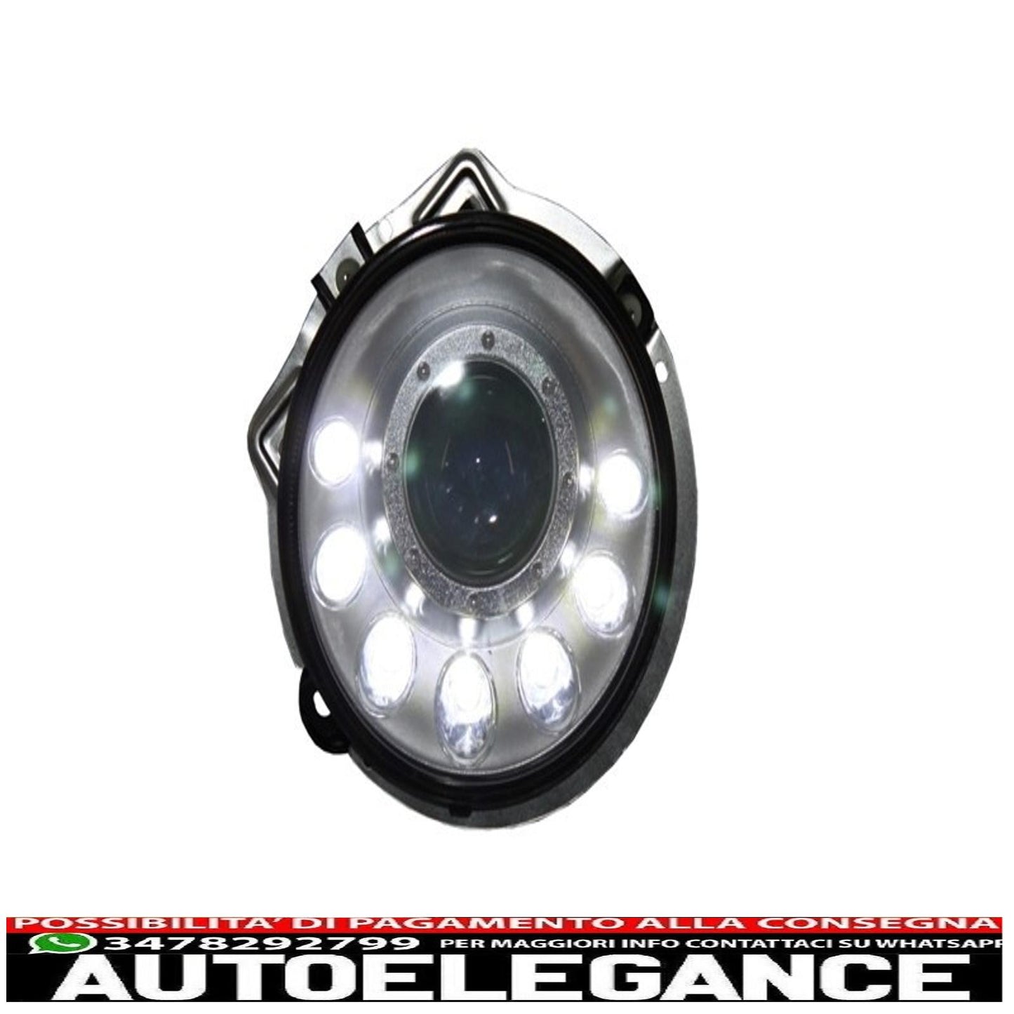 adatto per mercedes w463 classe g 1989-2012 fari led neri bi-xeno look m-design cromati AUTOELEGANCERICAMBI