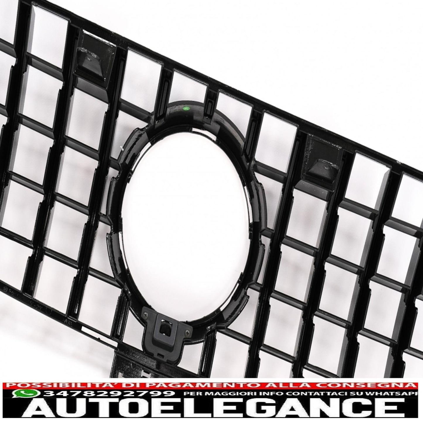 front grille suitable for mercedes gle coupe c292 (2015-2018) gt-r panamericana design chrome