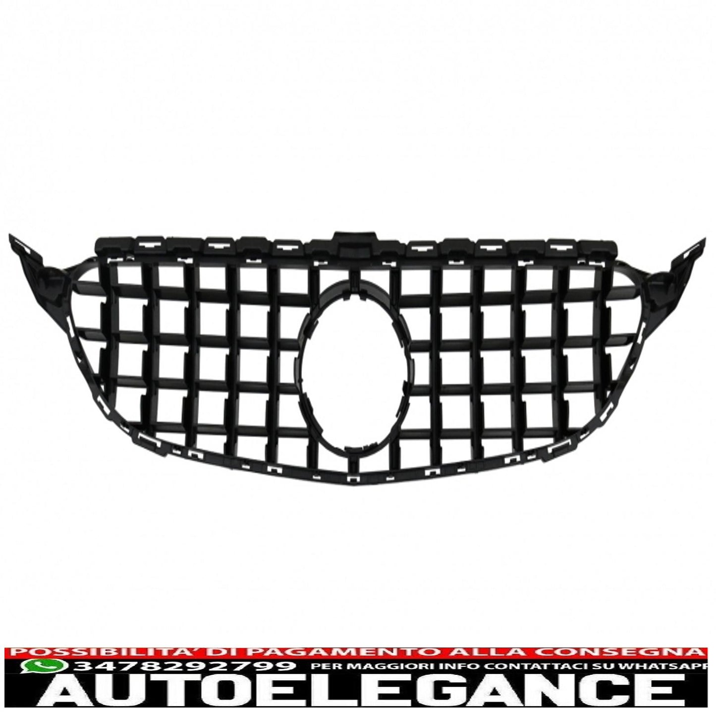 front bumper with front grill gtr suitable for mercedes c class w205 s205 c205 a205 (2014-2018) limousine model t coupe cabriolet c63 design