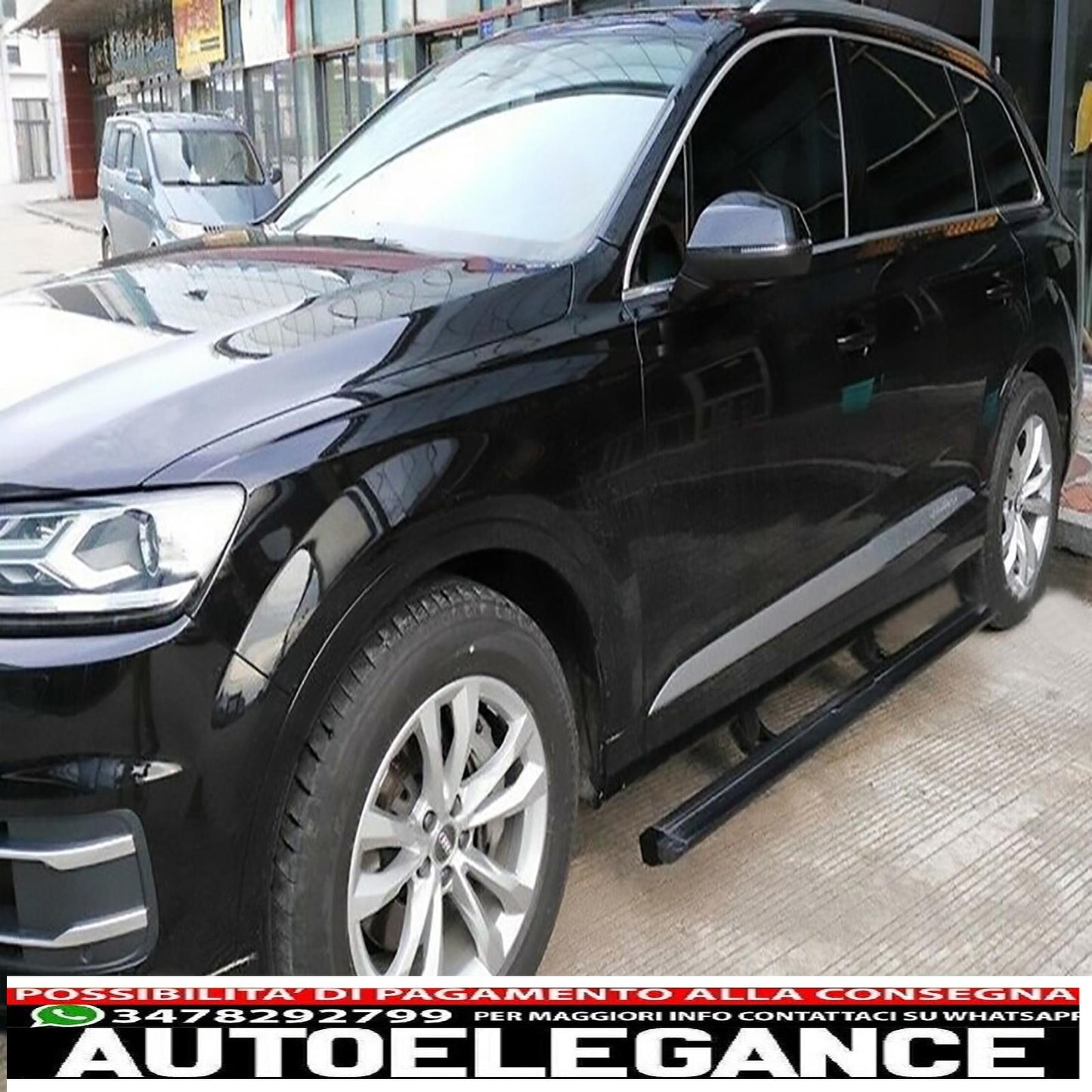 Electric retractable side steps suitable for Audi Q7 4M off-road SUV (2016-2019)