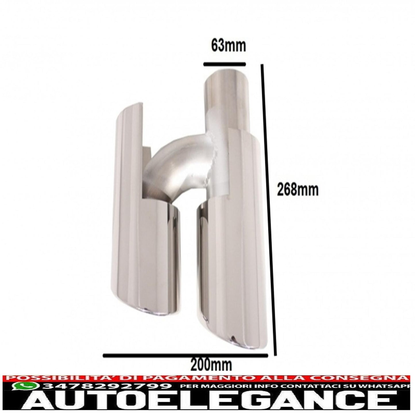 front bumper with exhaust tips suitable for porsche 970 panamera (2010-2013) turbo/gts design