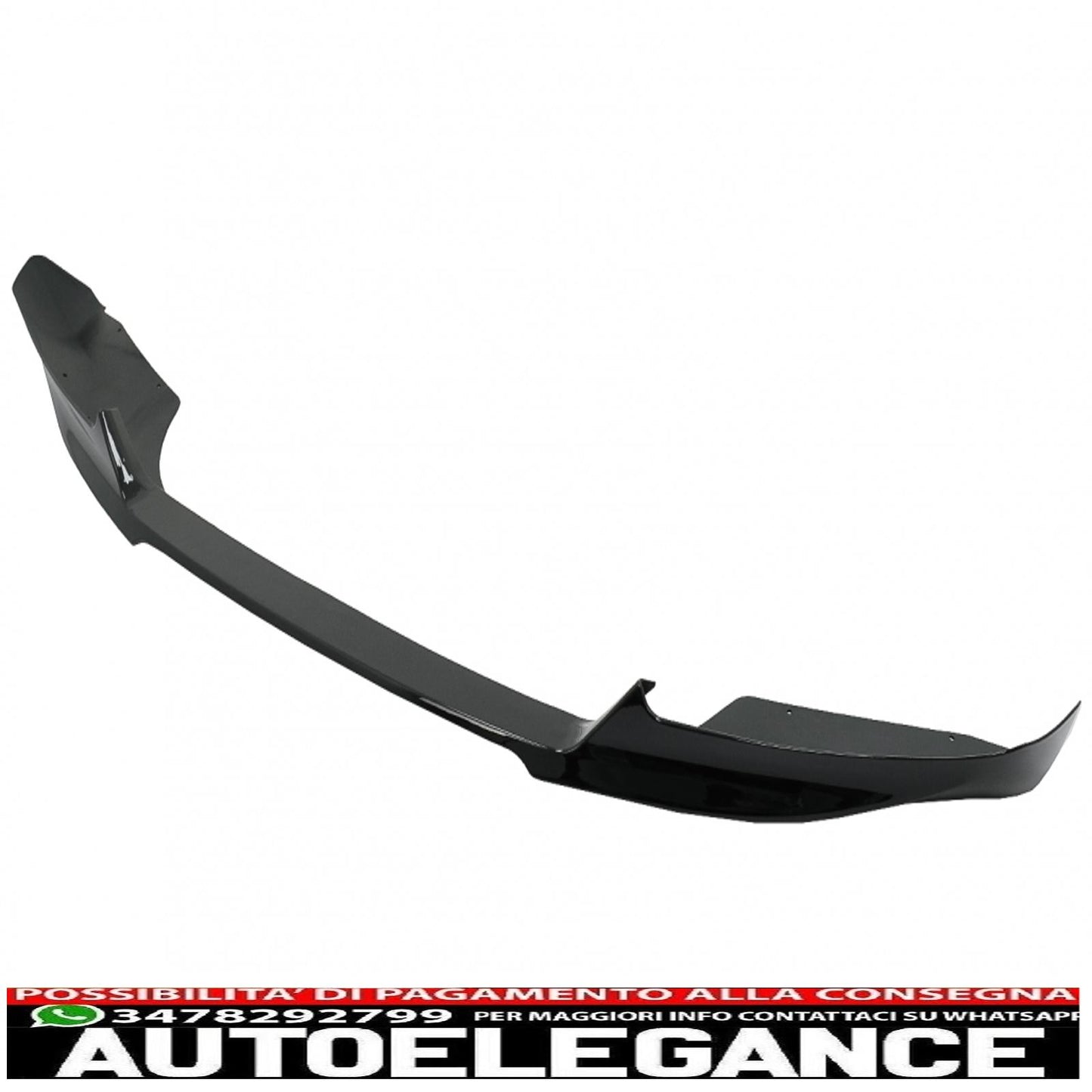 Aerodynamic body kit front bumper lip and air diffuser suitable for bmw x6 f16 lci (2015-2019) m technik sport piano black