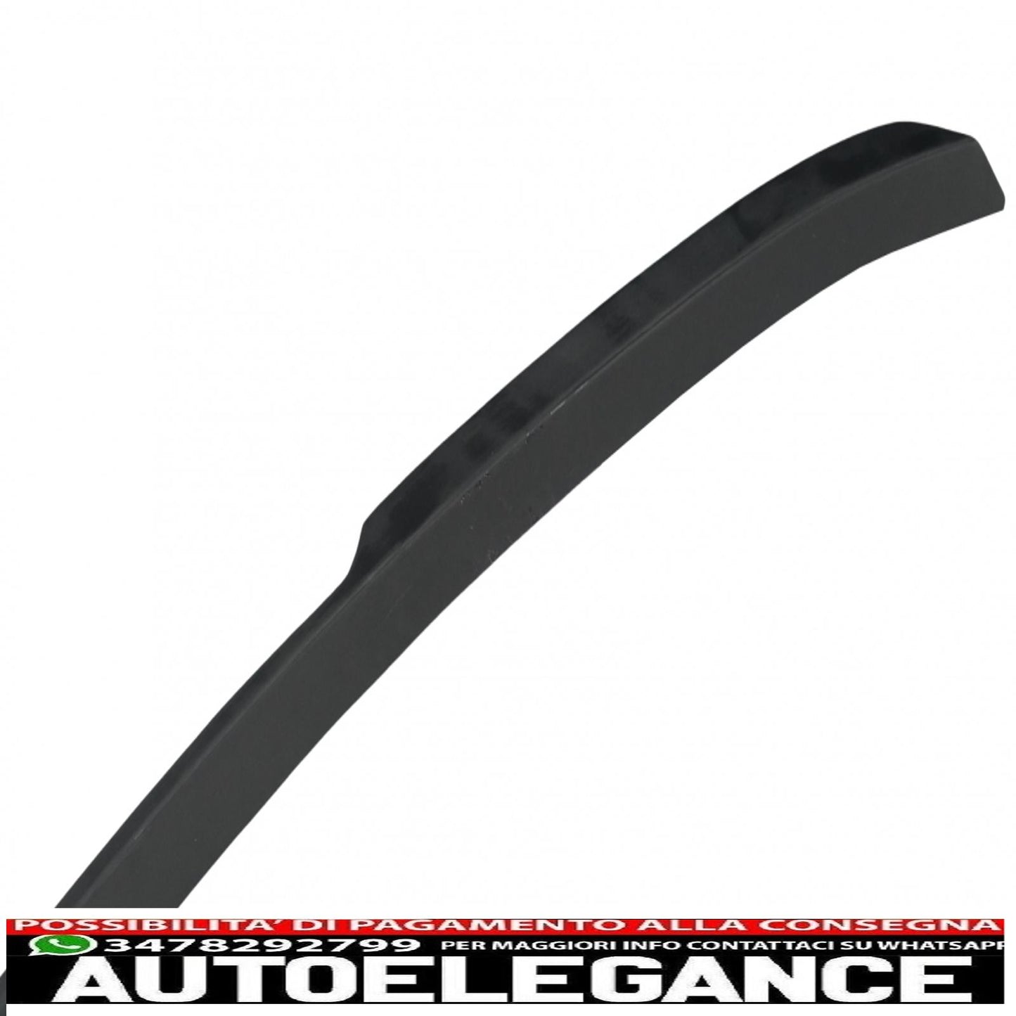 trunk spoiler suitable for audi q8 suv (2018-up) sport design piano black