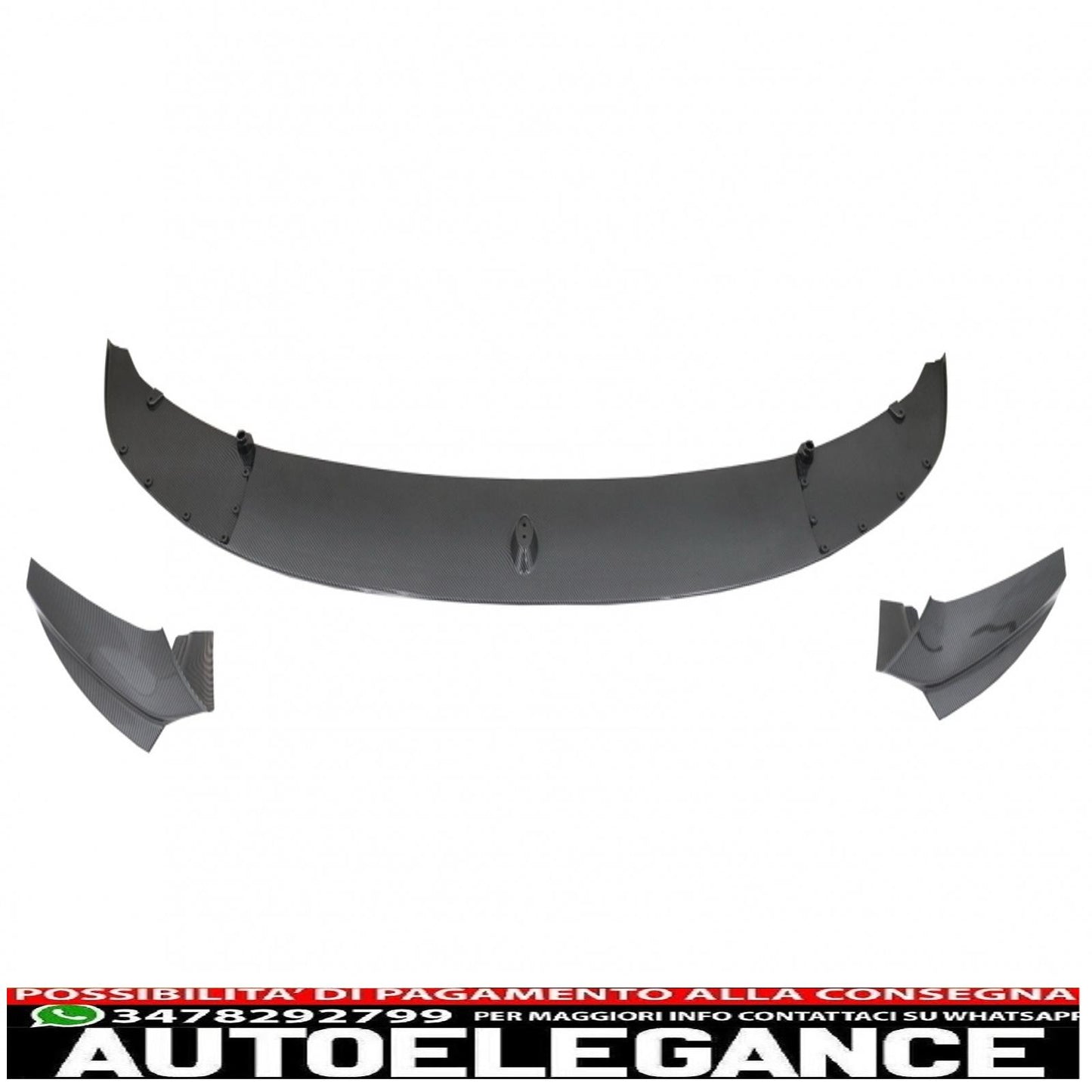 Rivestimento in carbonio per spoiler paraurti anteriore, adatto per BMW serie 5 F10 F11 (2011-2017) berlina Touring M-Performance Design