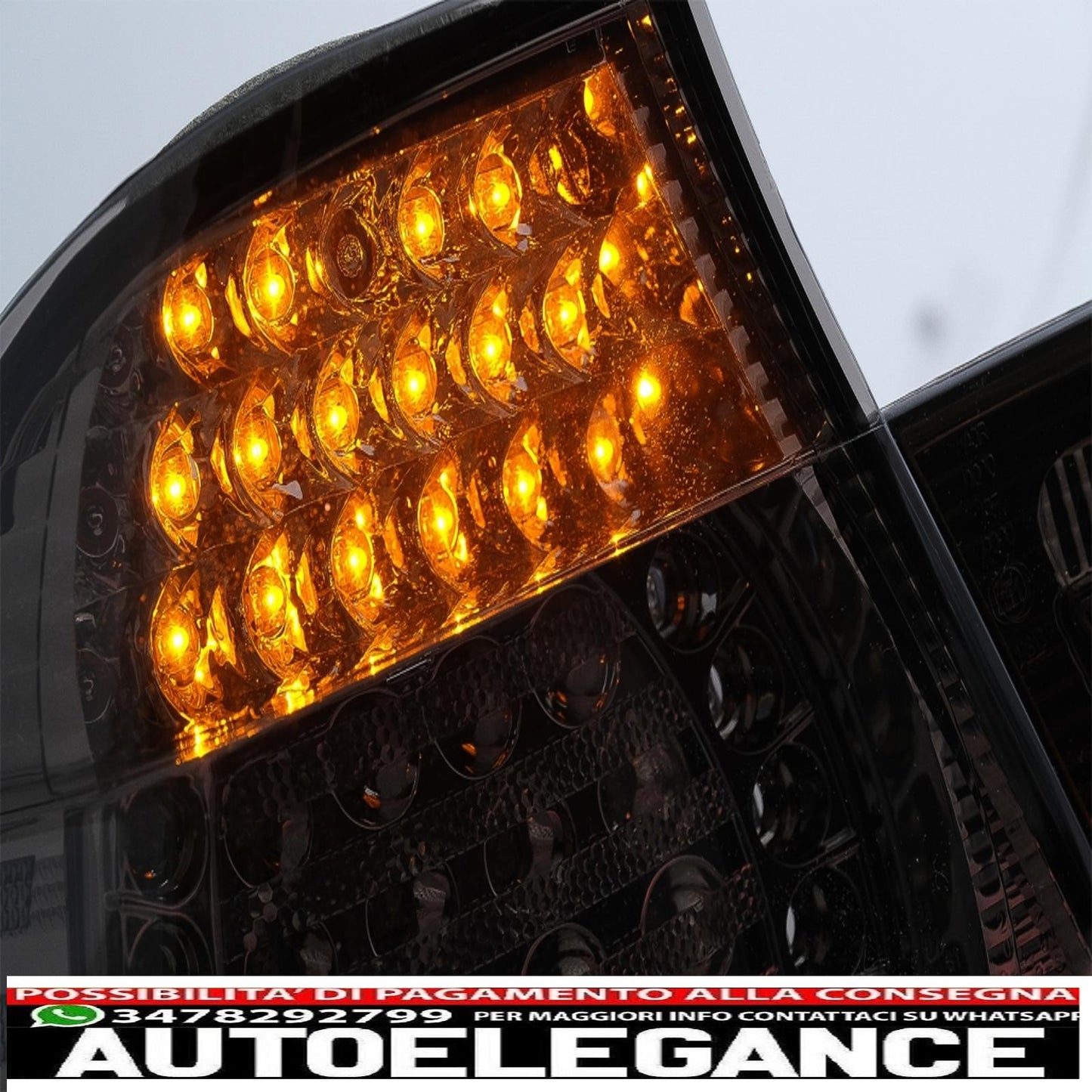 led rear lights suitable for bmw 3 series e46 limousine 4d (09.2001-03.2005) smoke