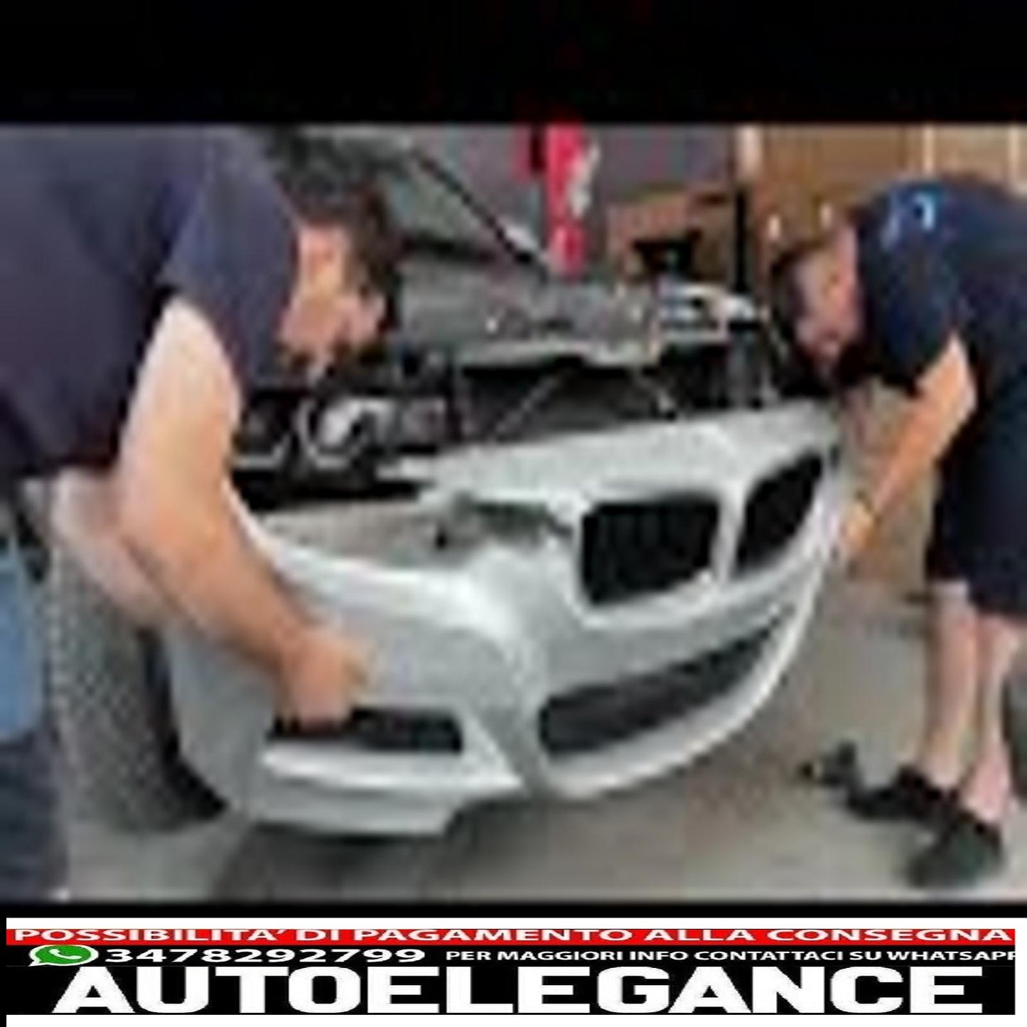 front bumper suitable for bmw 3 series f30 f31 (2011-2019) m-technik design without fog lights