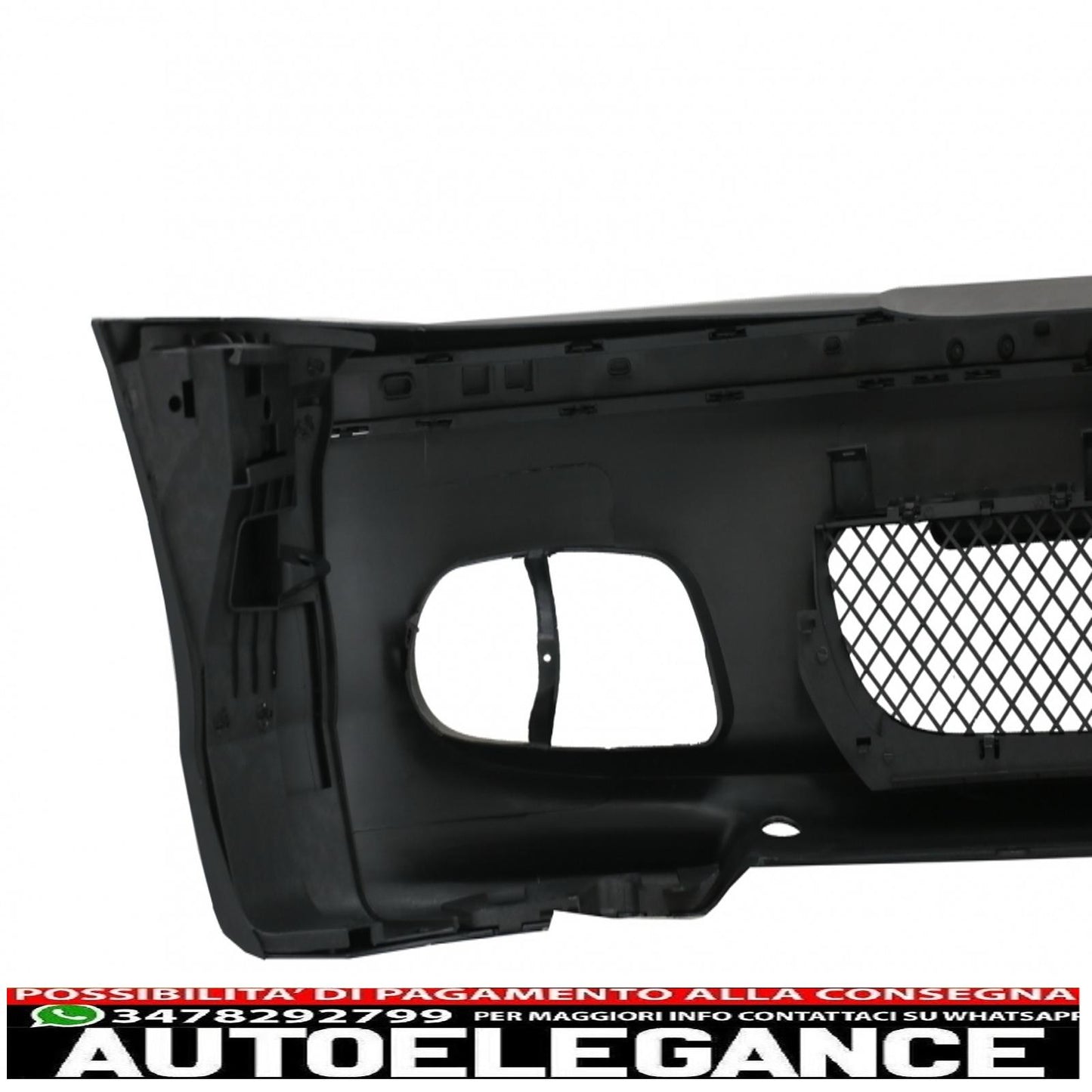 front bumper suitable for bmw e46 sedan/touring (1998-2004) m-technik m-tech model m-sport with yellow fog lights