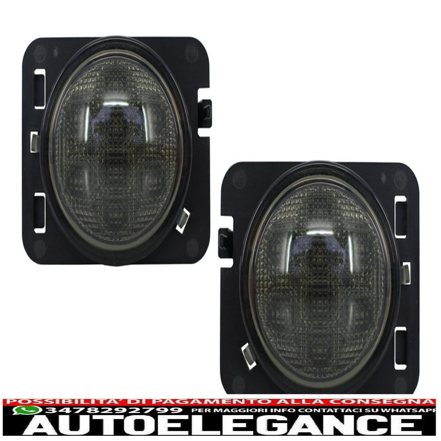 Front Mount Grille and LED Lights Fit for Jeep Wrangler / Rubicon JK (2007-2017) Angry Bird Design