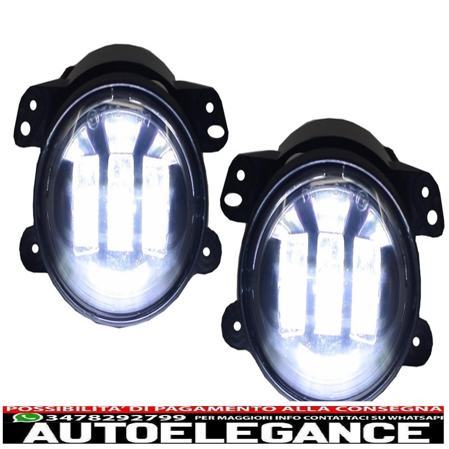 Front Mount Grille and LED Lights Fit for Jeep Wrangler Rubicon JK (2007-2017) Angry Bird Design Spectre Mask