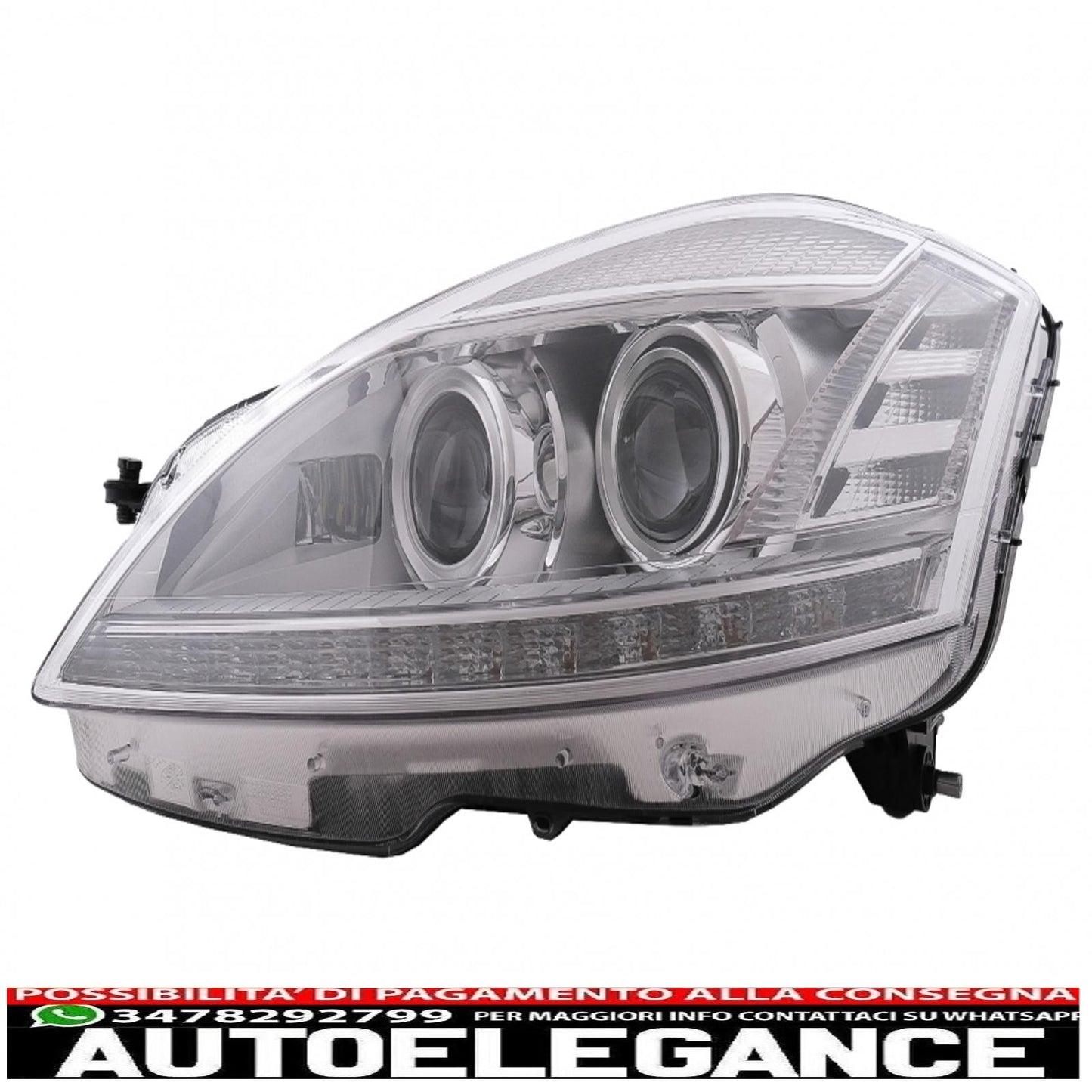 led headlights suitable for mercedes s class w221 (2005-2009) restyling look left