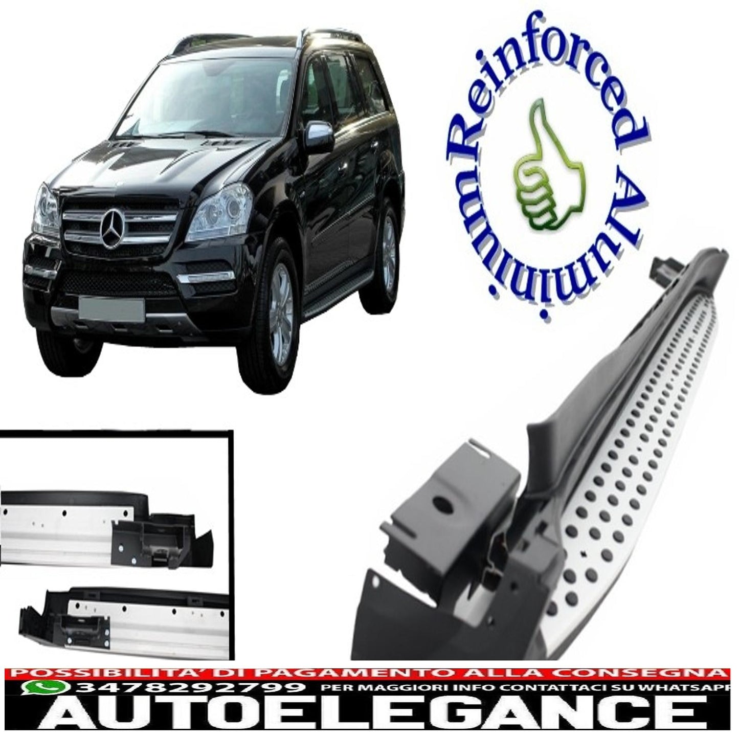 Side steps suitable for mercedes gl class x164 (2006-2013)