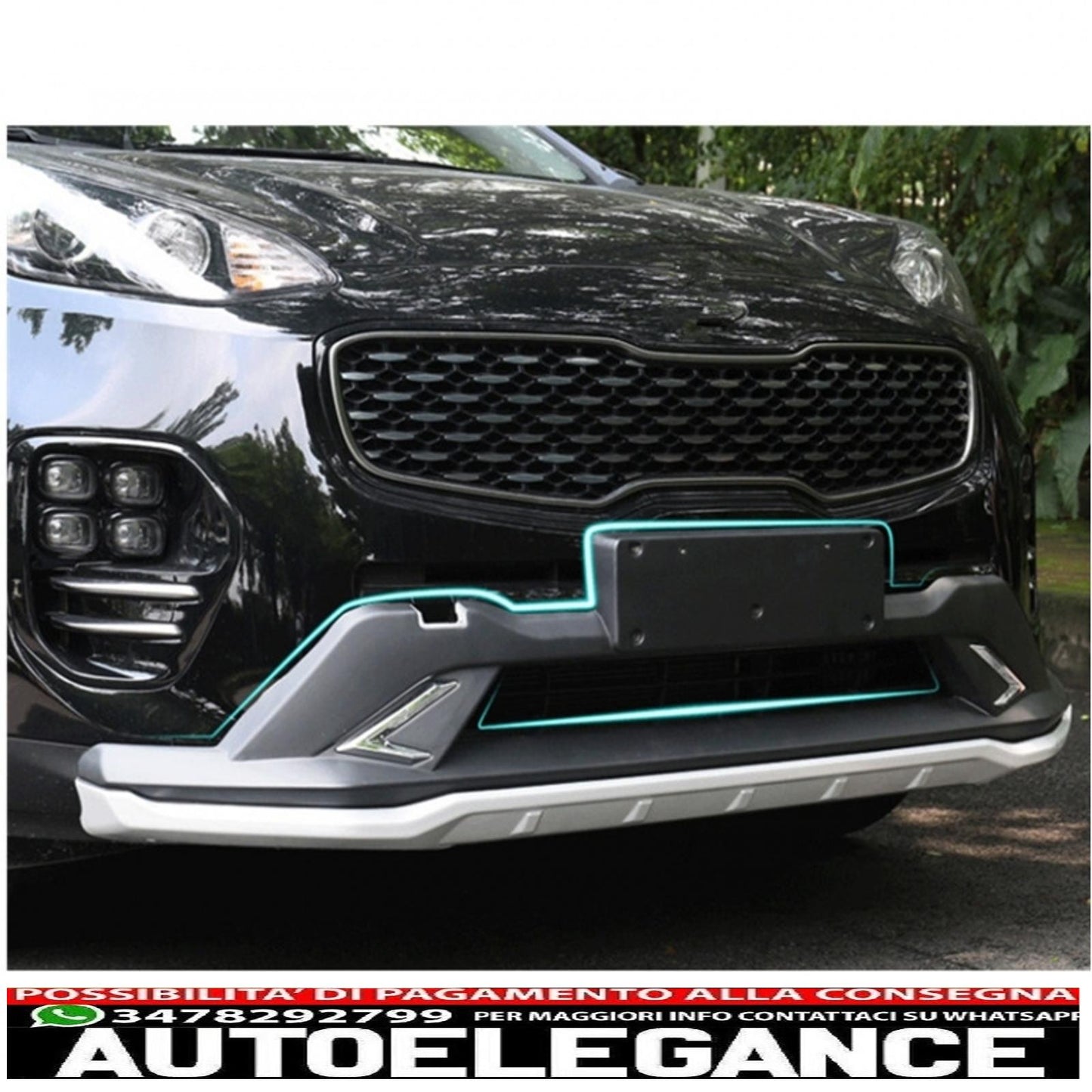 piastre paramotore off road adatte a kia sportage mk4 ql (2016-2018) design kx5
