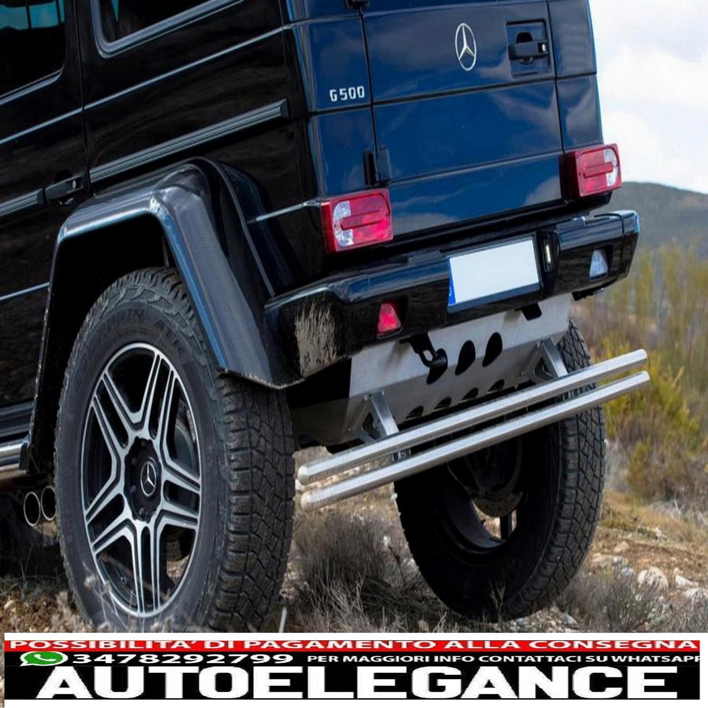 rear protection skid plate off-road package racing protection suitable for mercedes g-class w463 (1989-2017) 4x4 design