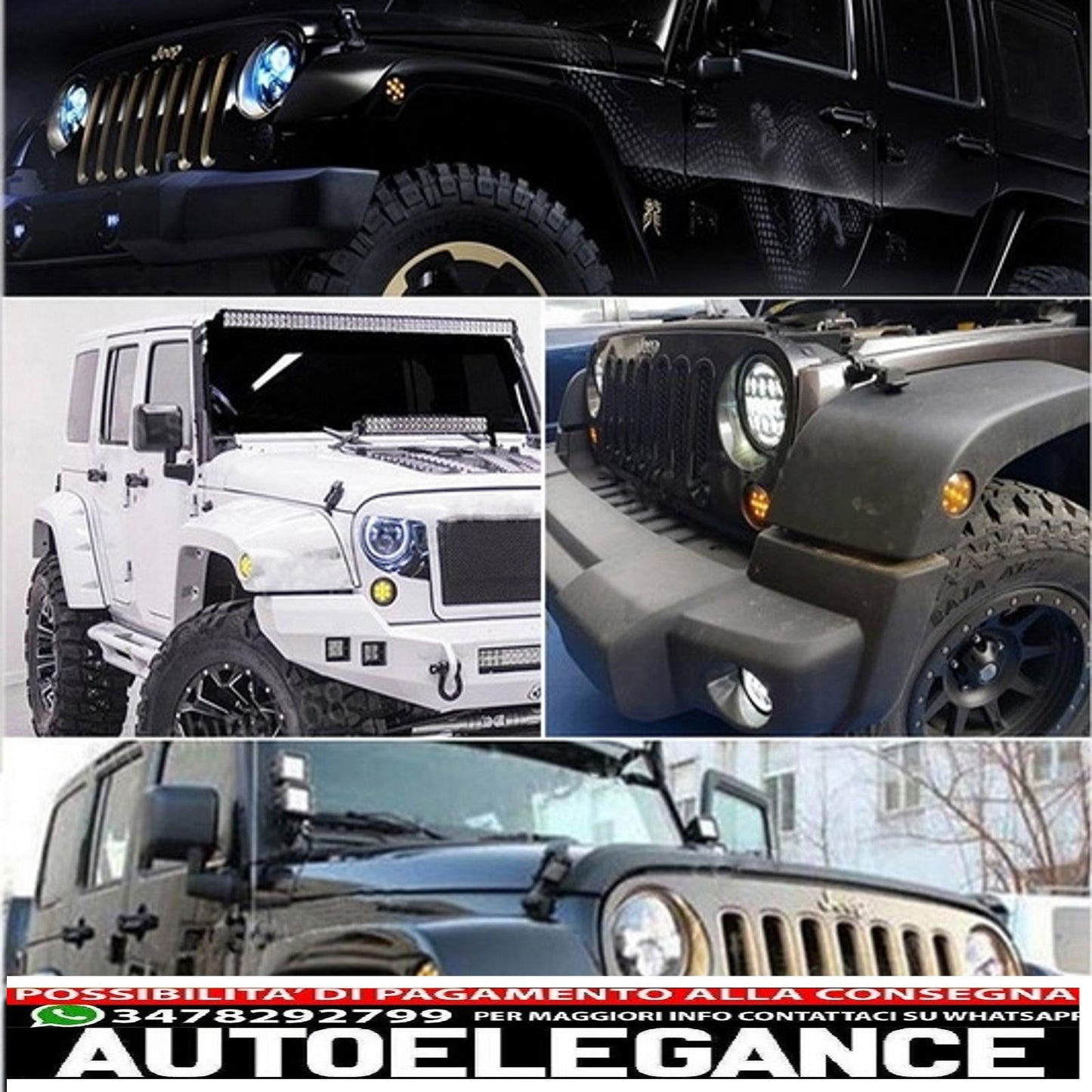 led side turn lights on fenders fit for jeep wrangler jk (2007-2016) amber light