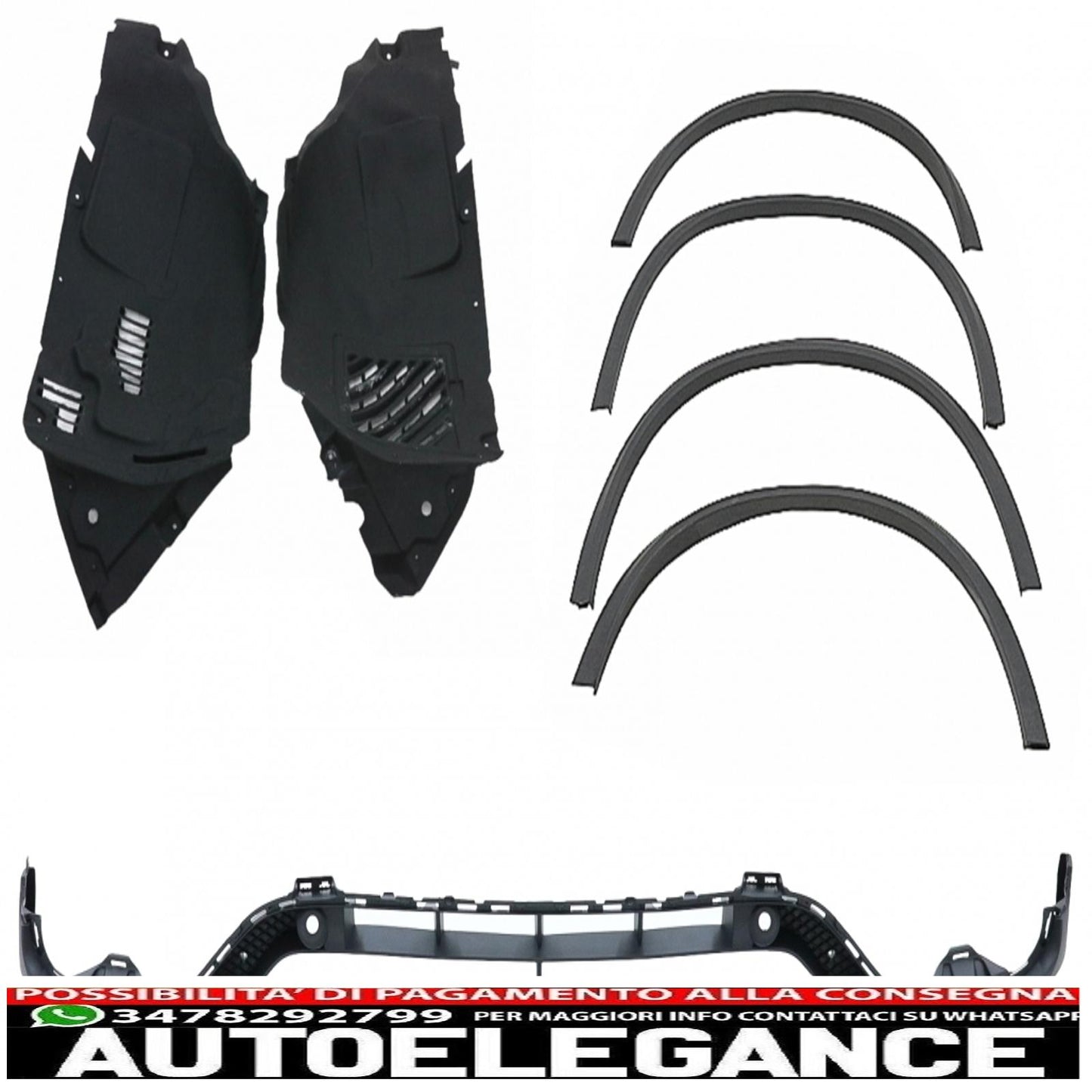 body kit suitable for mercedes glc suv x253 (2015-07.2019) design glc63 with running boards