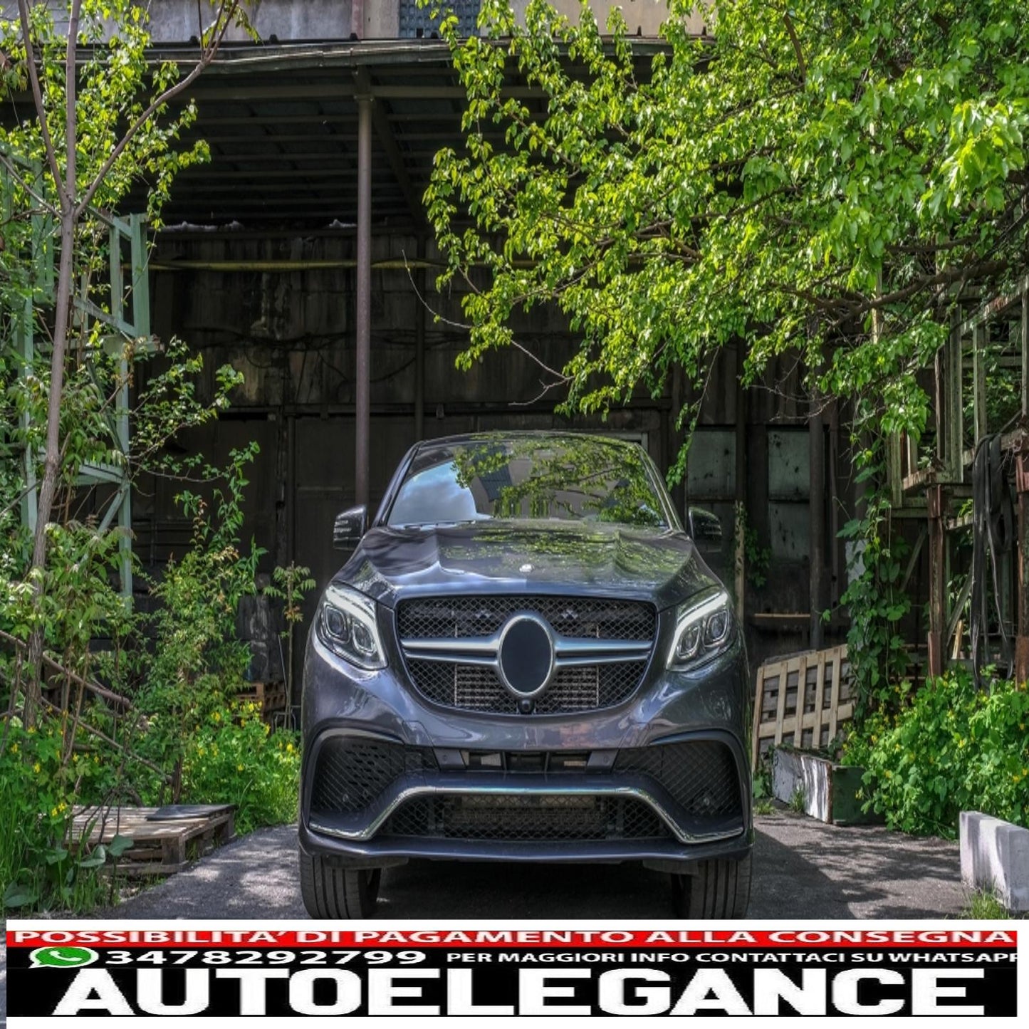 front bumper suitable for mercedes gle coupe c292 (2015-2019) design gle63