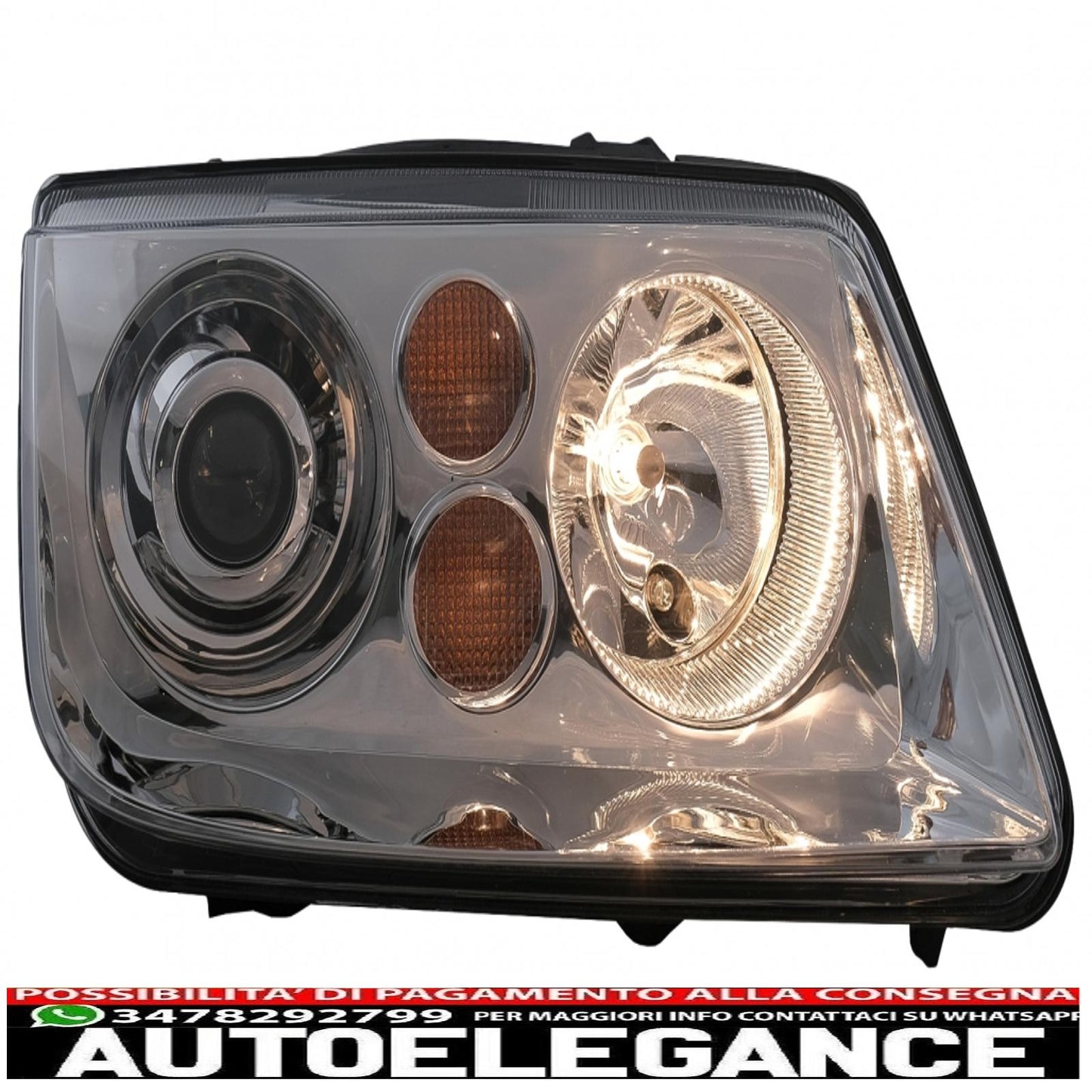 headlights suitable for vw bora (09.1998-07.2005) chrome