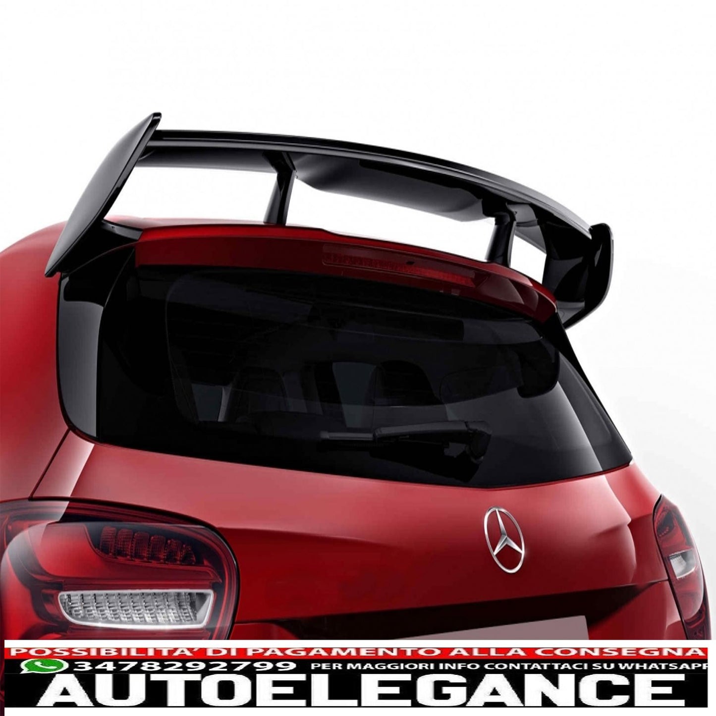 Trunk Lid Spoiler Fit For Mercedes A-Class W176 (2012-2018) A45 Design Primer