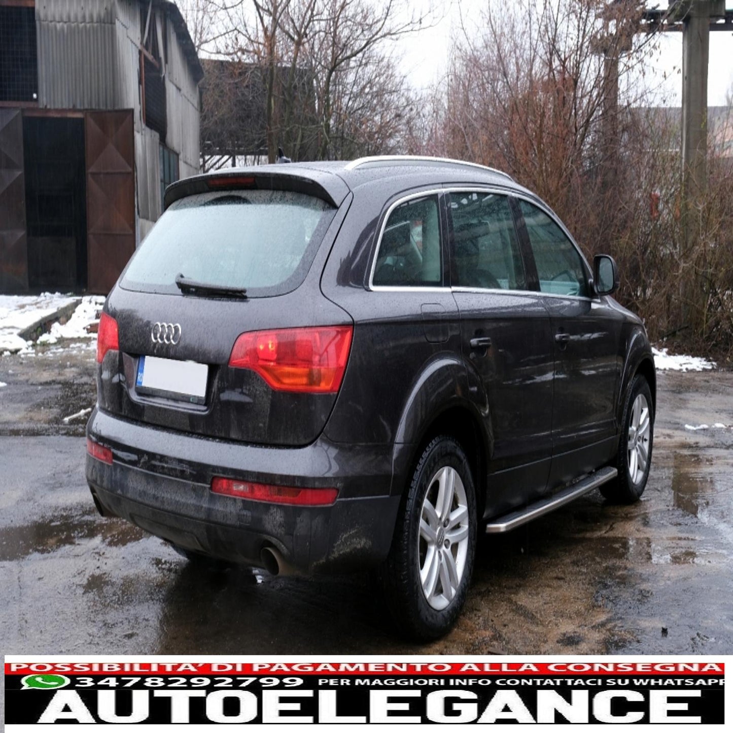 parafanghi passaruota adatti per audi q7 4l (2006-2010) pacchetto fuoristrada - strisce laterali