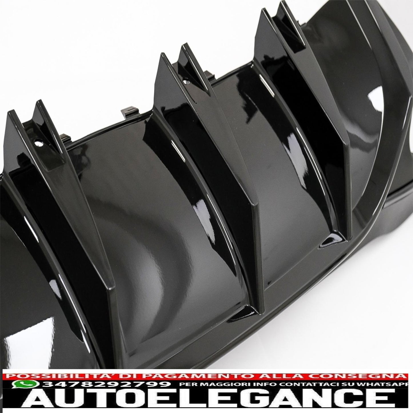 Rear diffuser with black exhaust tips suitable for mercedes glc suv x253 facelift (2020-) glc43 design night package