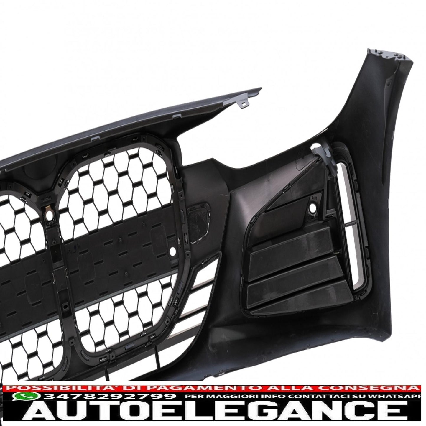front bumper suitable for bmw 3 series f30 f31 non lci and lci (2011-2018) conversion to chrome grille design g80 m3