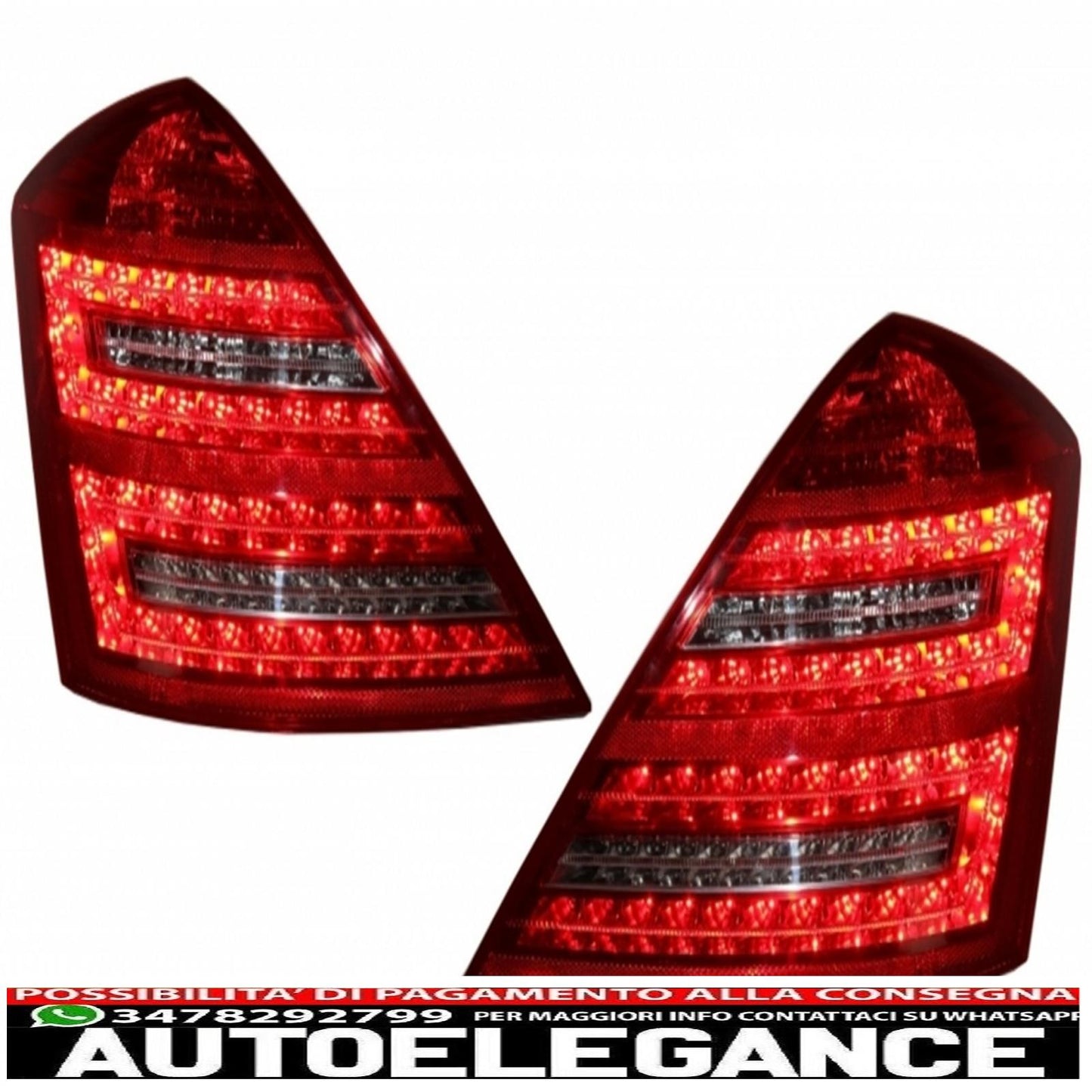 complete body kit suitable for mercedes-benz s-class w221 2005-2009 (lwb) a-design rear lights exhaust tips