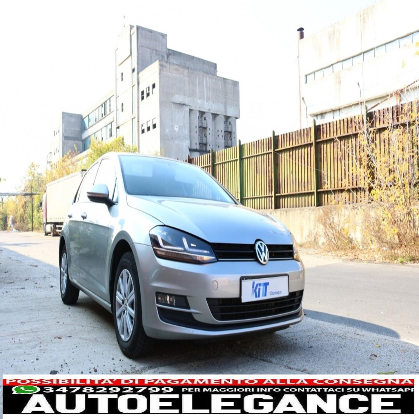 fari osram full led ledriving adatti per vw golf 7 vii (2012-2017) aggiornamento nero per alogeni