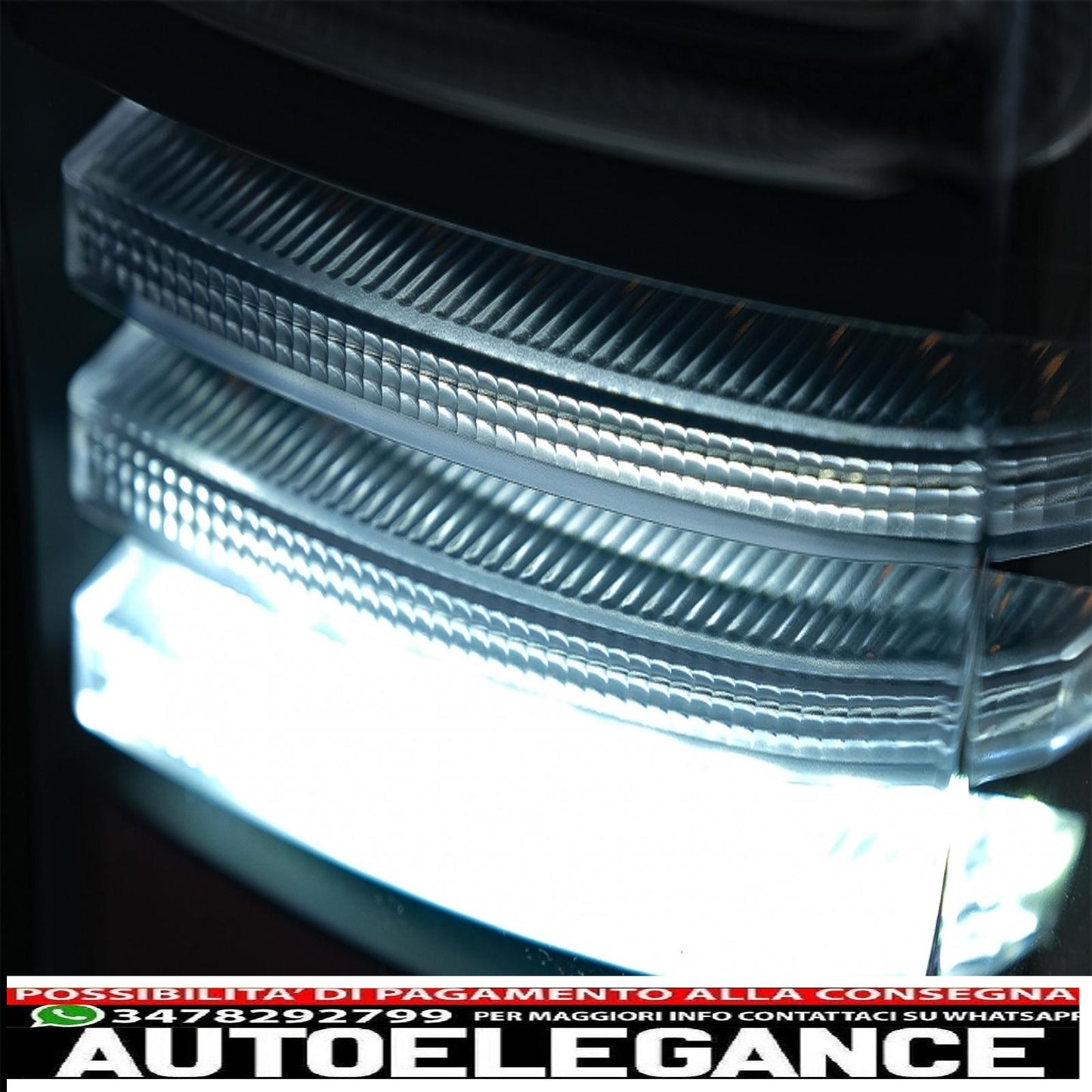 LED rear lights suitable for Ford Ranger (2012-2018) with dynamic sequential smoked indicators