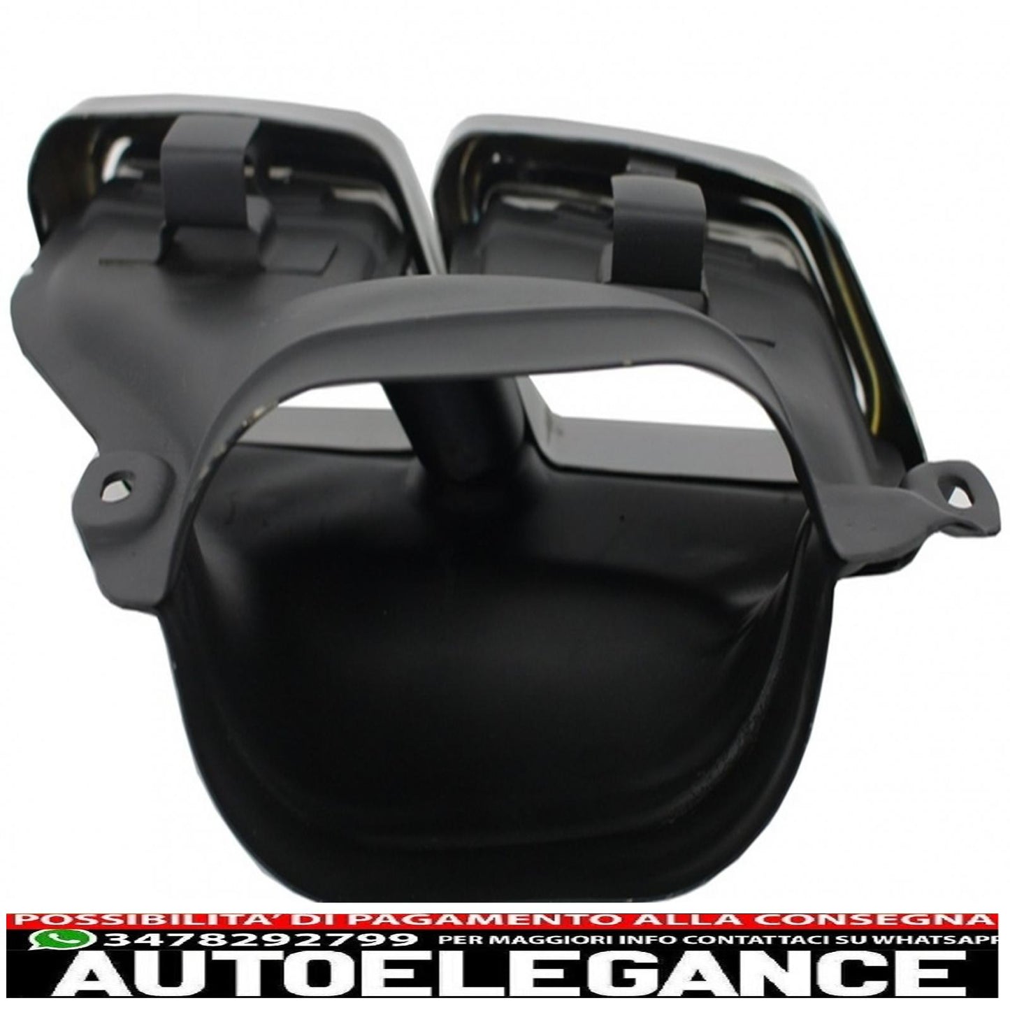 Rear bumper exhaust tips suitable for mercedes benz w222 s class (2013-up) s65 a-design