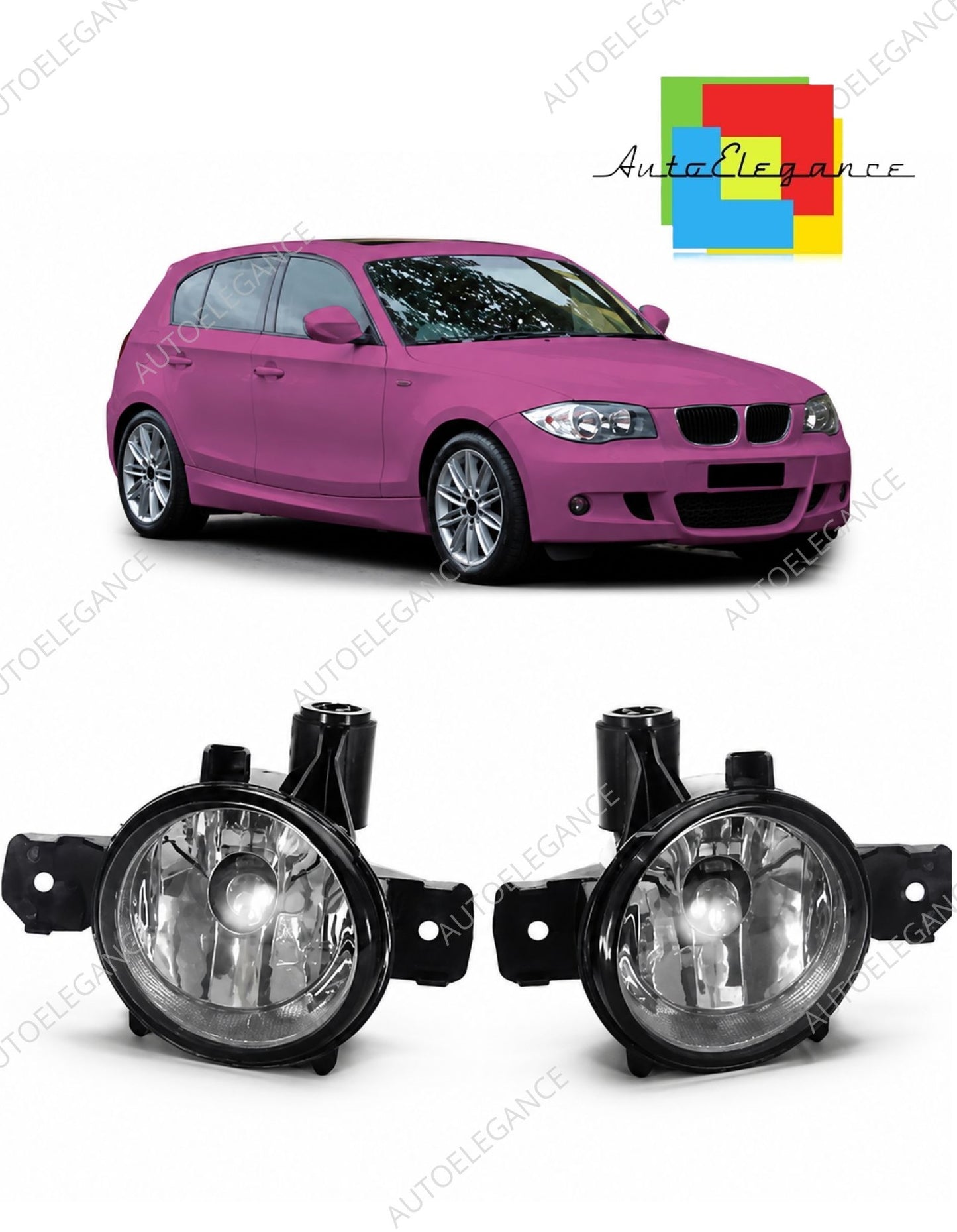 ๐Set di luci fendinebbia alogene adatto per BMW Serie 1 E81 E82 E87 E88 04-12๐