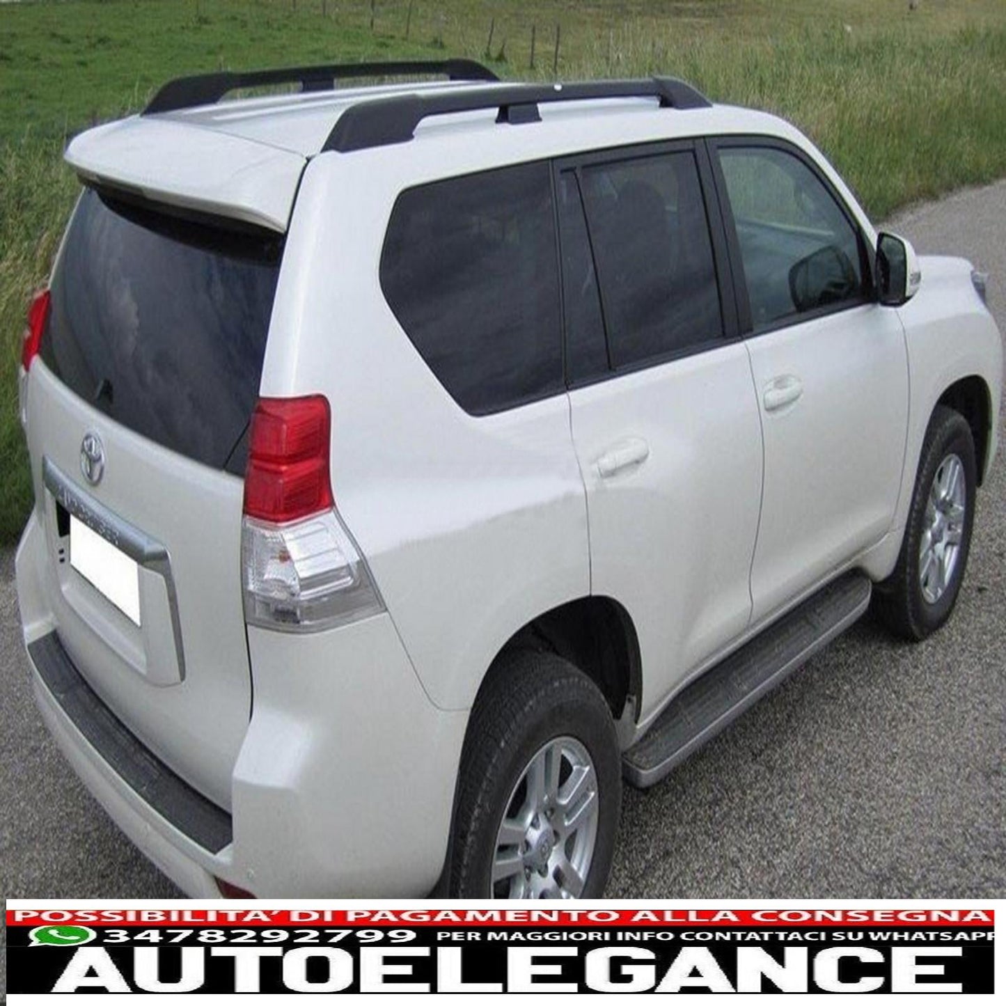 portapacchi mancorrenti sul tetto adatti per toyota land cruiser prado f j150 (2009-up) nero