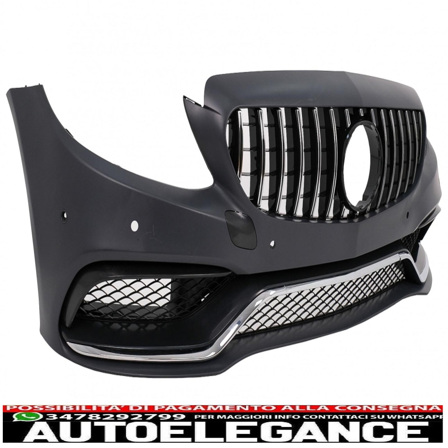 body kit suitable for mercedes c-class w205 sedan (2014-2018) gt-r design
