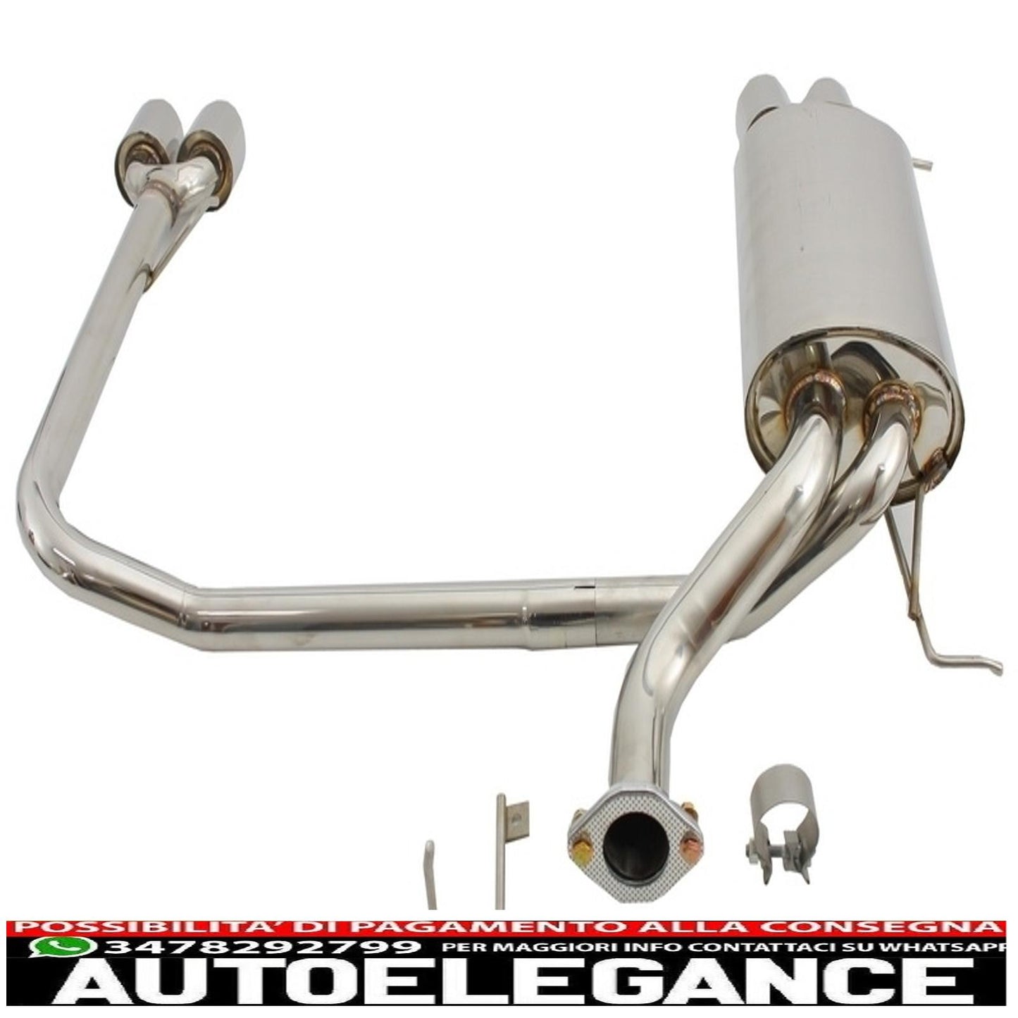 rear bumper suitable for bmw 5 series e60 (2003-2010) with full exhaust system twin double quad m5 design