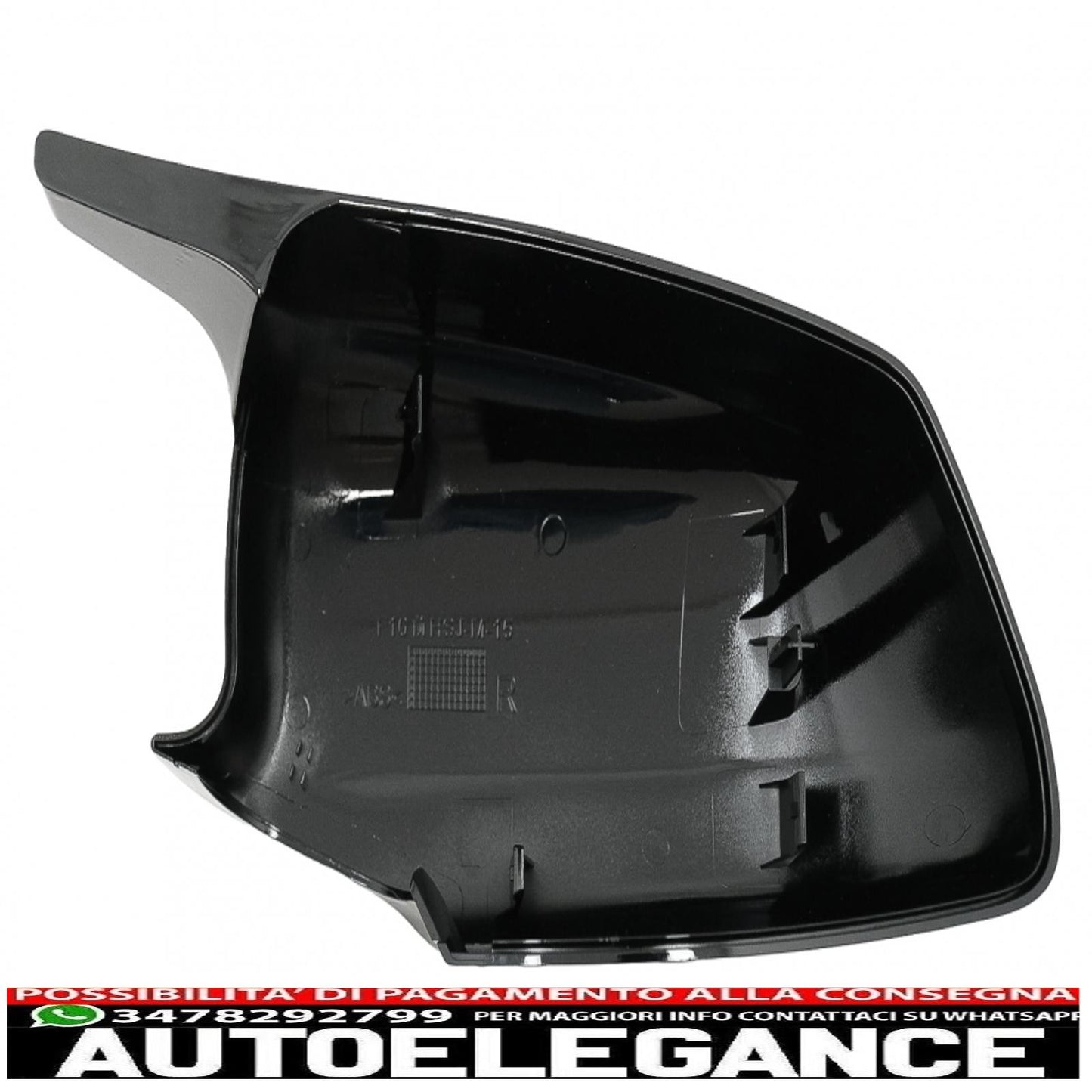 Calotte specchietti adatte per BMW Serie 5 F10 F11 F18 Non LCI (07.2010-2013) Piano Black M Design AUTOELEGANCERICAMBI