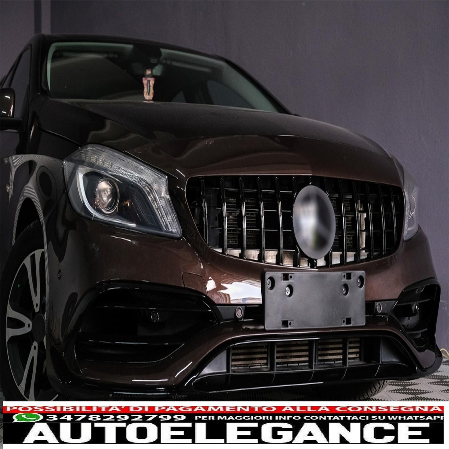 front bumper suitable for mercedes a-class w176 (2012-2018) a45 design restyling look