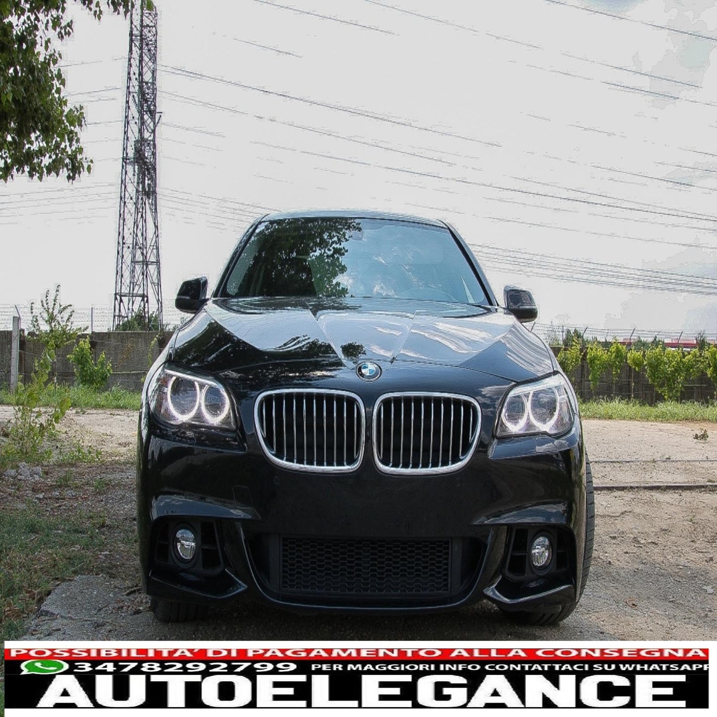 Proiettori fendinebbia a LED adatti per BMW Serie 5 F07 F10 F11 F18 LCI (2014-up) Facelift M-Tech M Sport Design