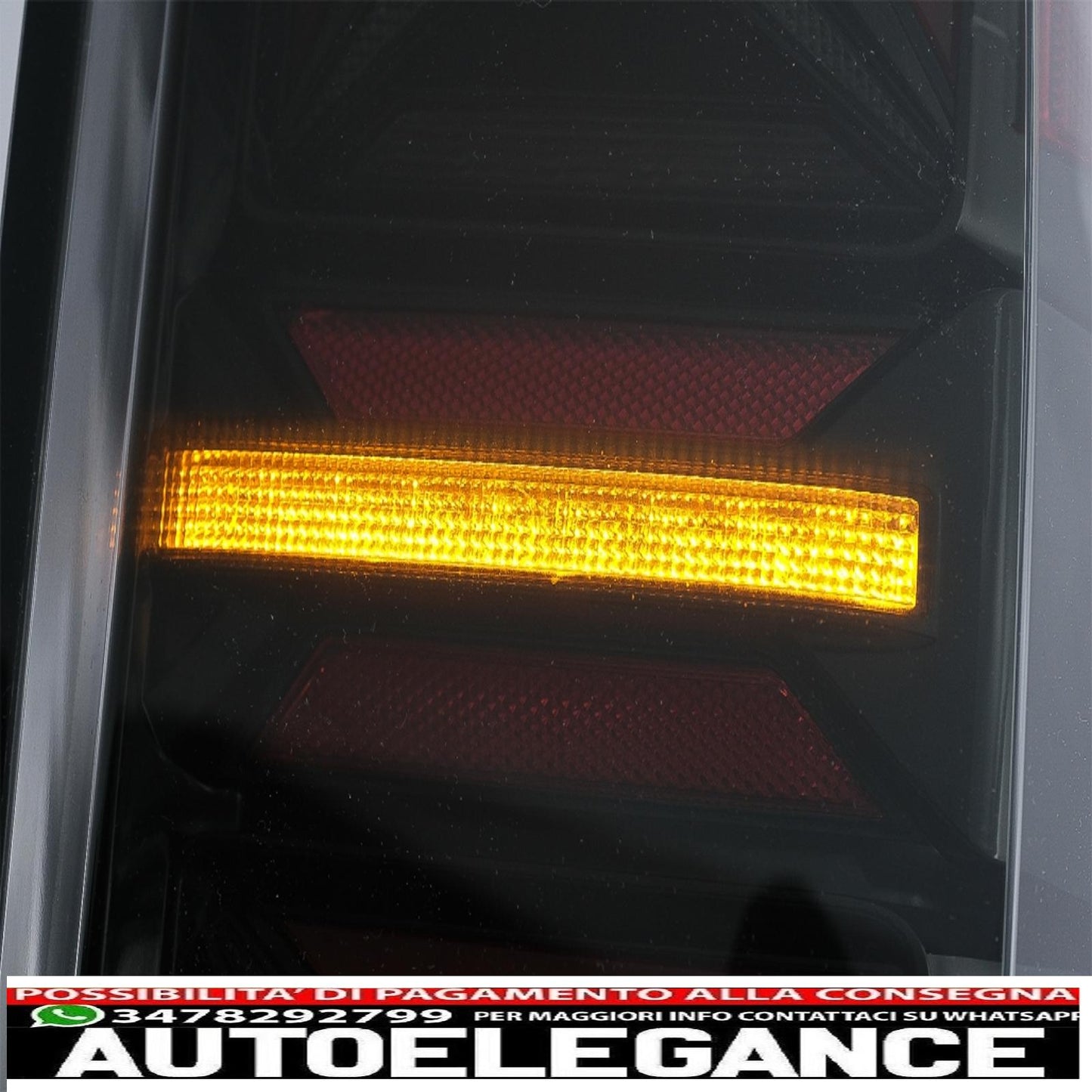 full led rear lights suitable for vw amarok (2010-2020) dynamic sequential turn smoke
