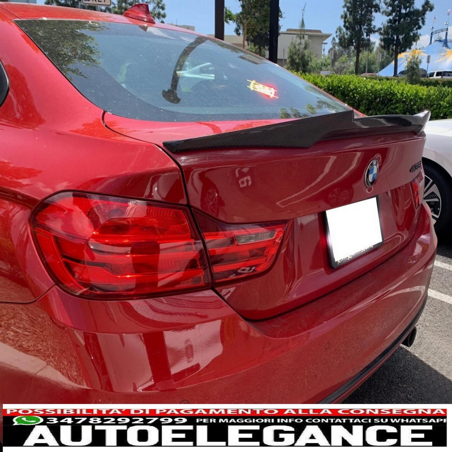 trunk spoiler suitable for bmw 4 series coupe f32 (2013-2019) m4 csl design carbon