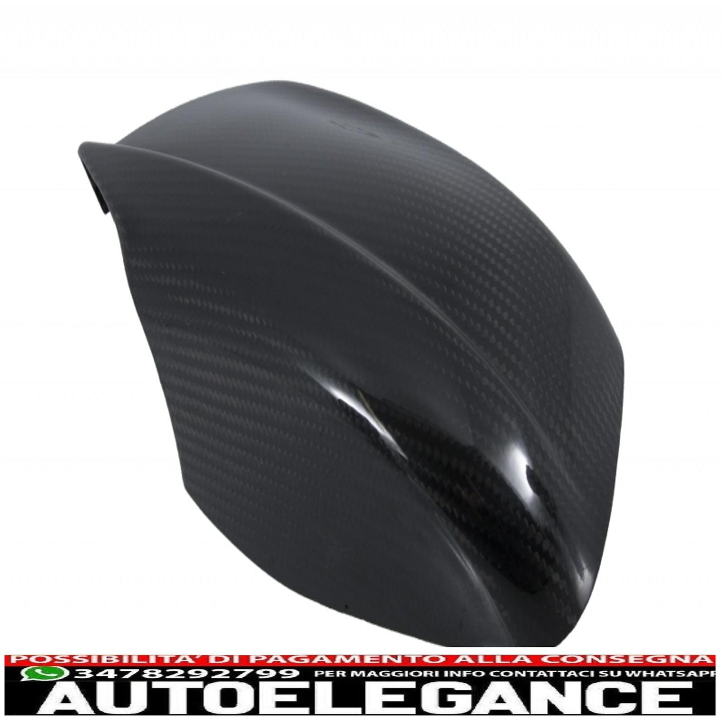 Rivestimento in carbonio per spoiler paraurti anteriore adatto per BMW Serie 5 F10 F11 (2011-2013) con coperture per specchietti Design M-Performance